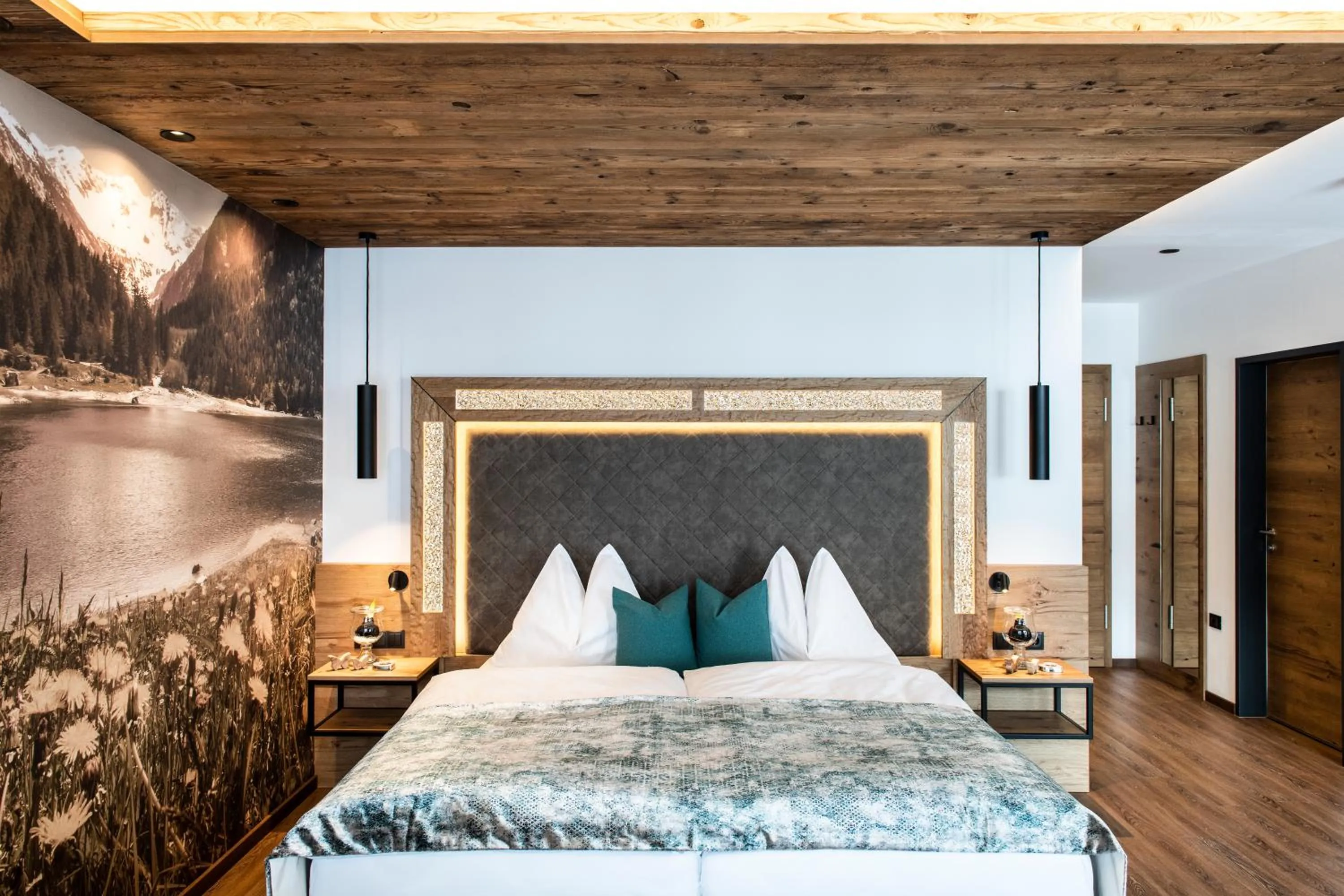 Bed in Wohlfühlhotel Innertalerhof