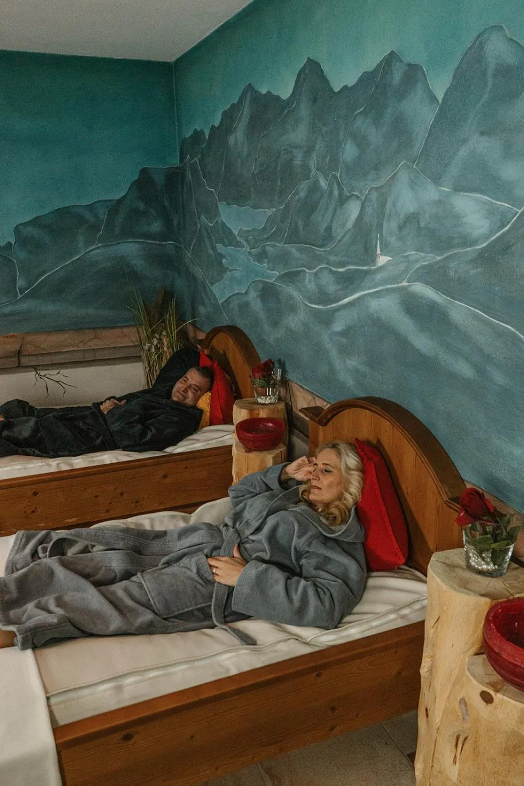 Spa and wellness centre/facilities, Bed in Wohlfühlhotel Innertalerhof