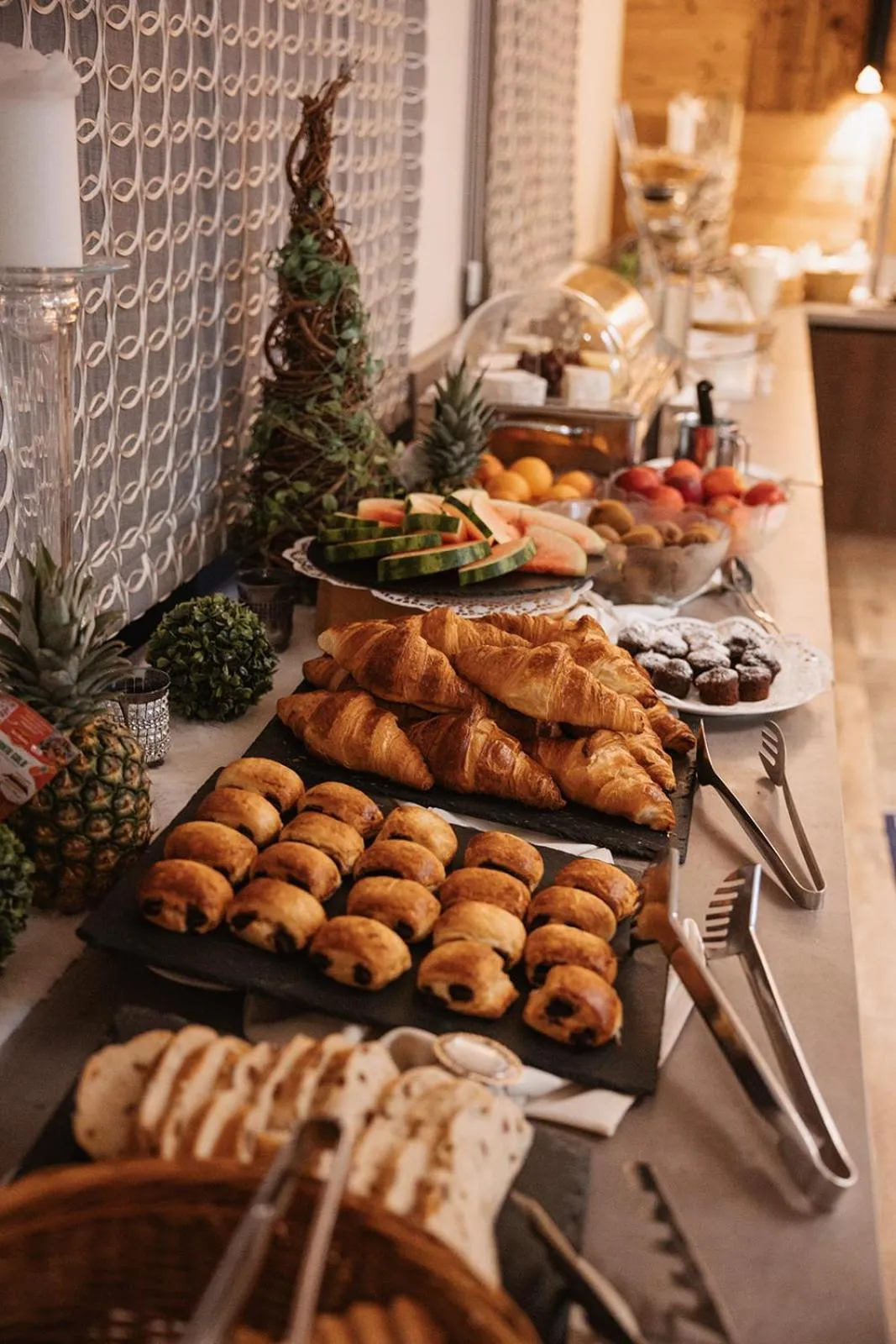 Buffet breakfast in Wohlfühlhotel Innertalerhof