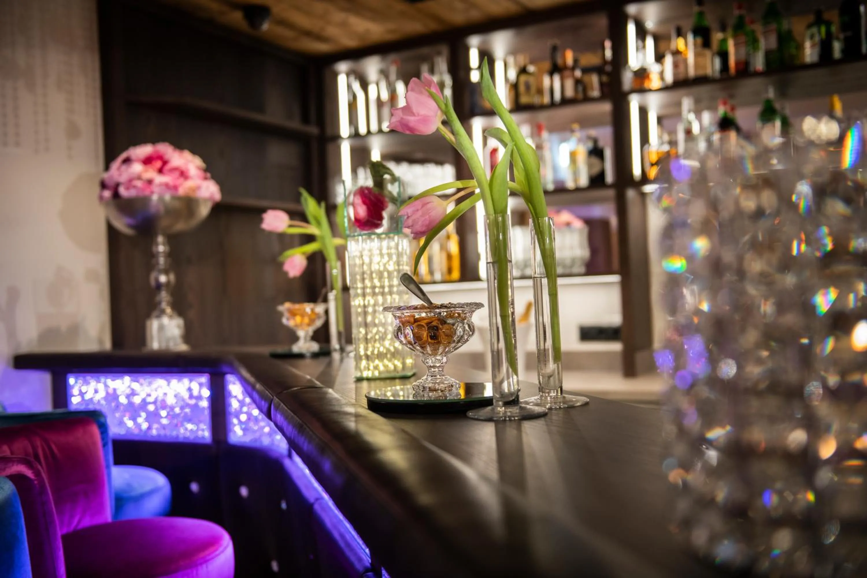 Lounge or bar in Wohlfühlhotel Innertalerhof