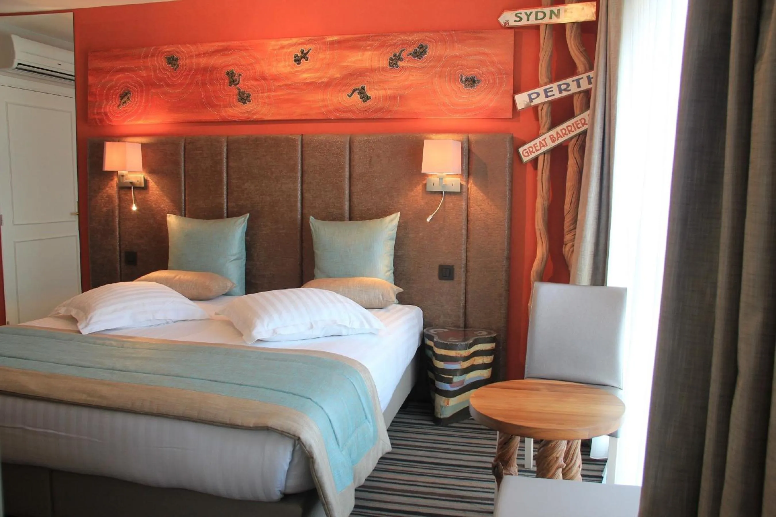 Bedroom, Bed in Hotel La Roseraie