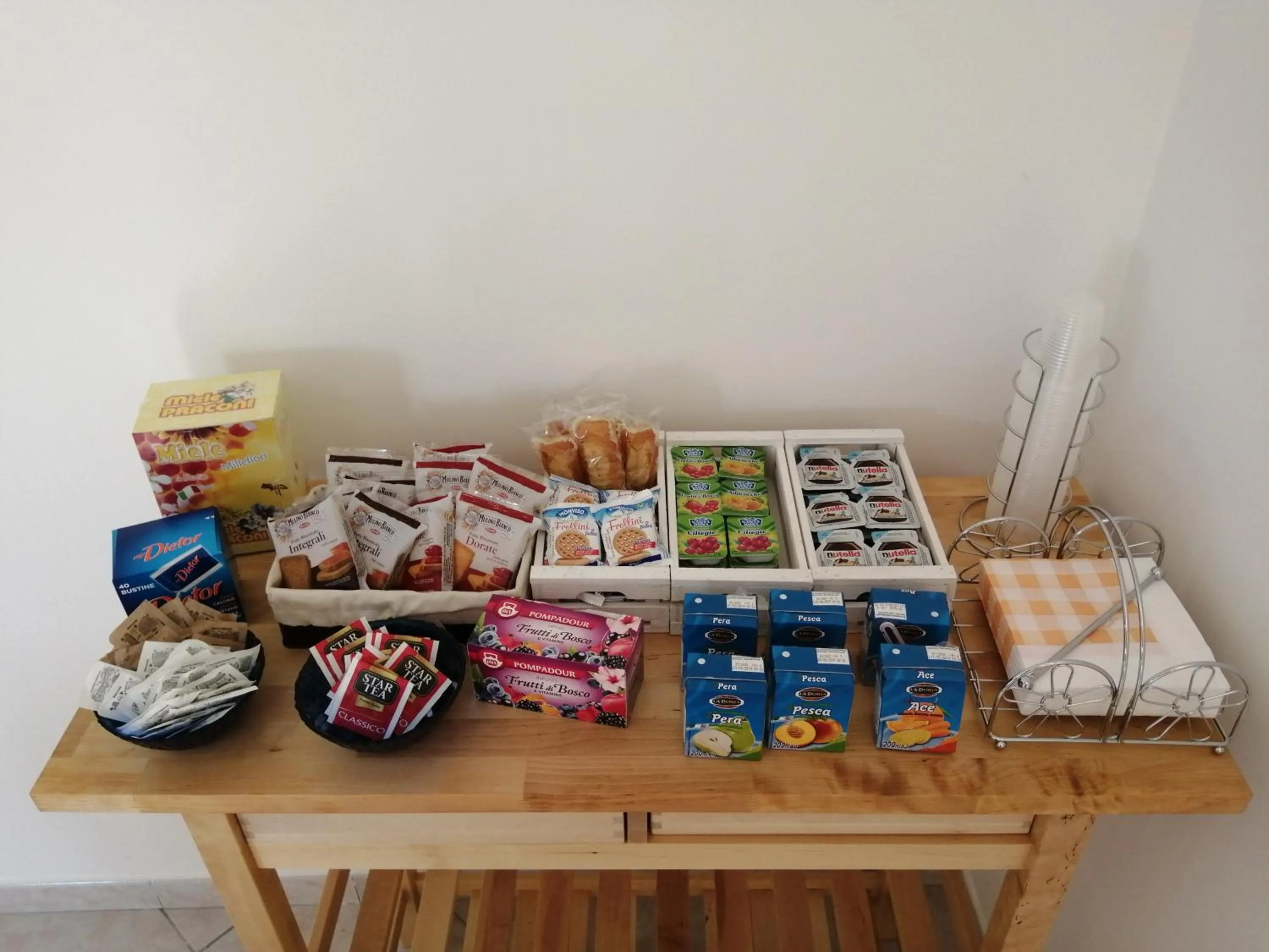 Italian breakfast in B&B Ginevra