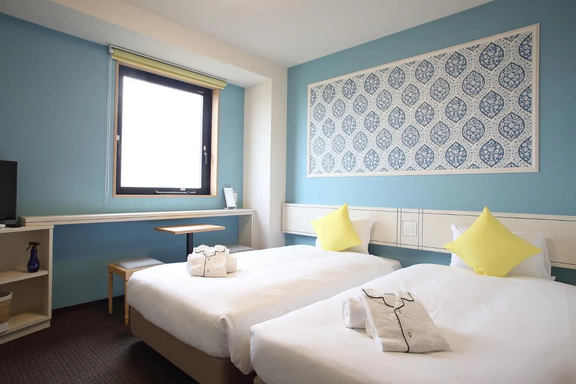 Bed in HOTEL EURASIA MAIHAMA ANNEX Bed in HOTEL EURASIA MAIHAMA ANNEX