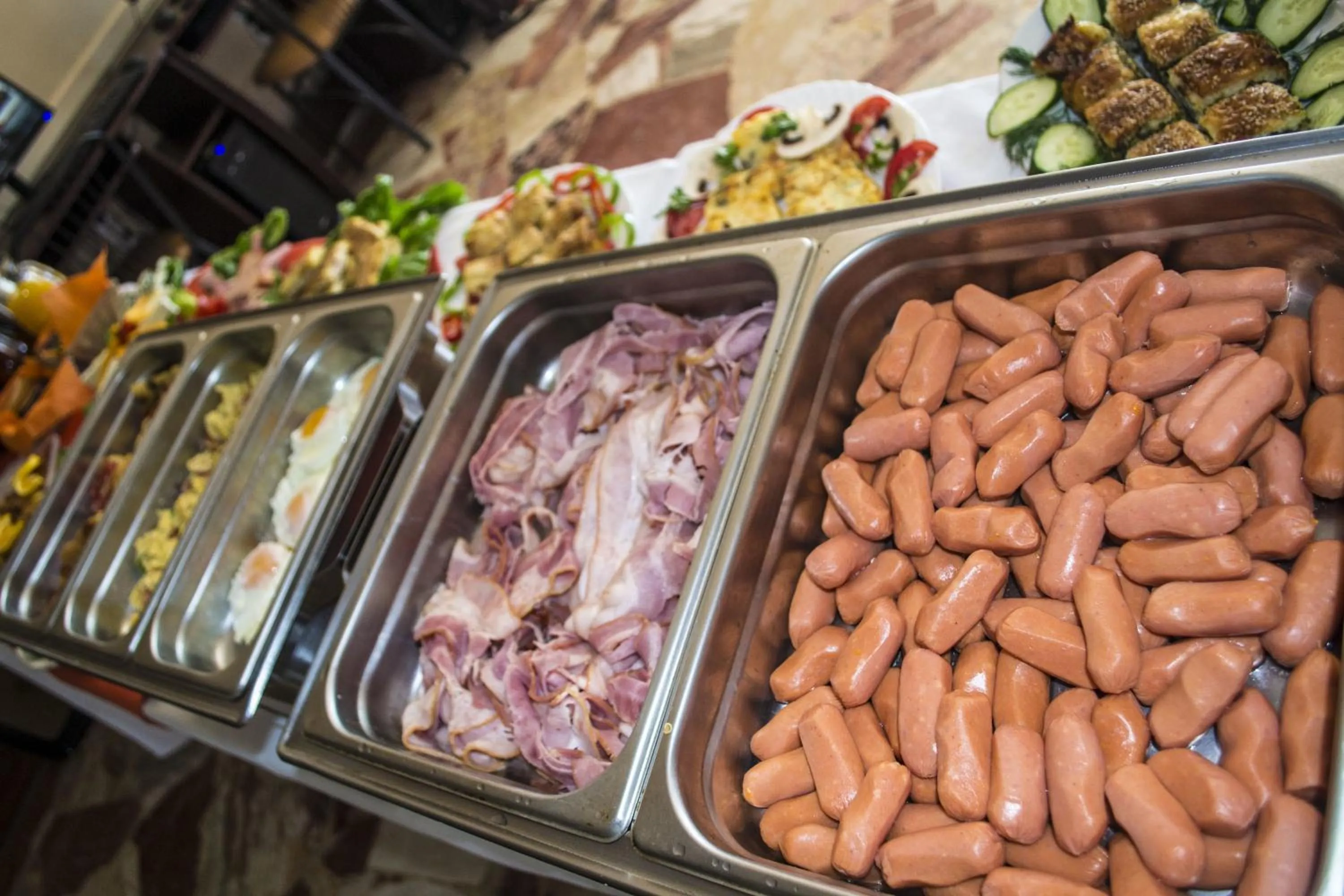 English/Irish breakfast in Sappho Hotel