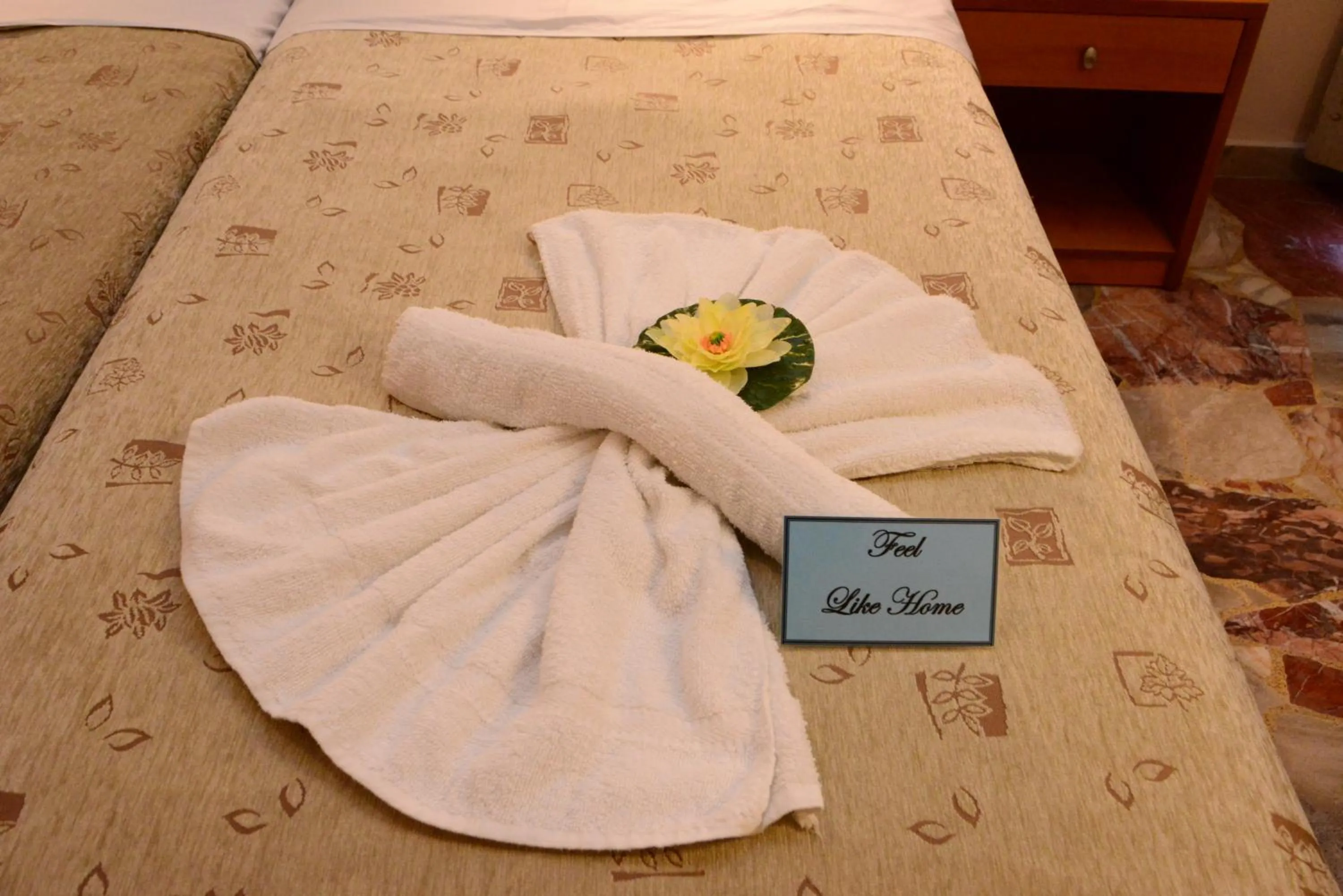 Decorative detail, Bed in Sappho Hotel