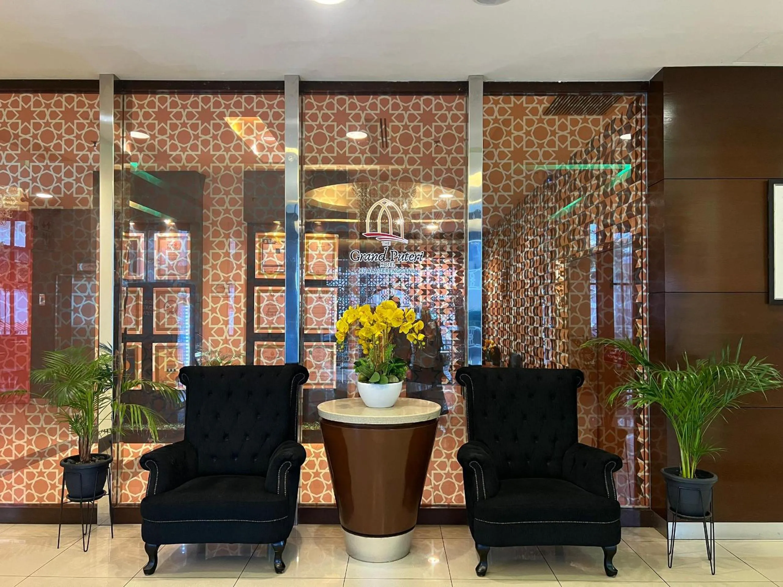Seating area in The Grand Puteri Hotel