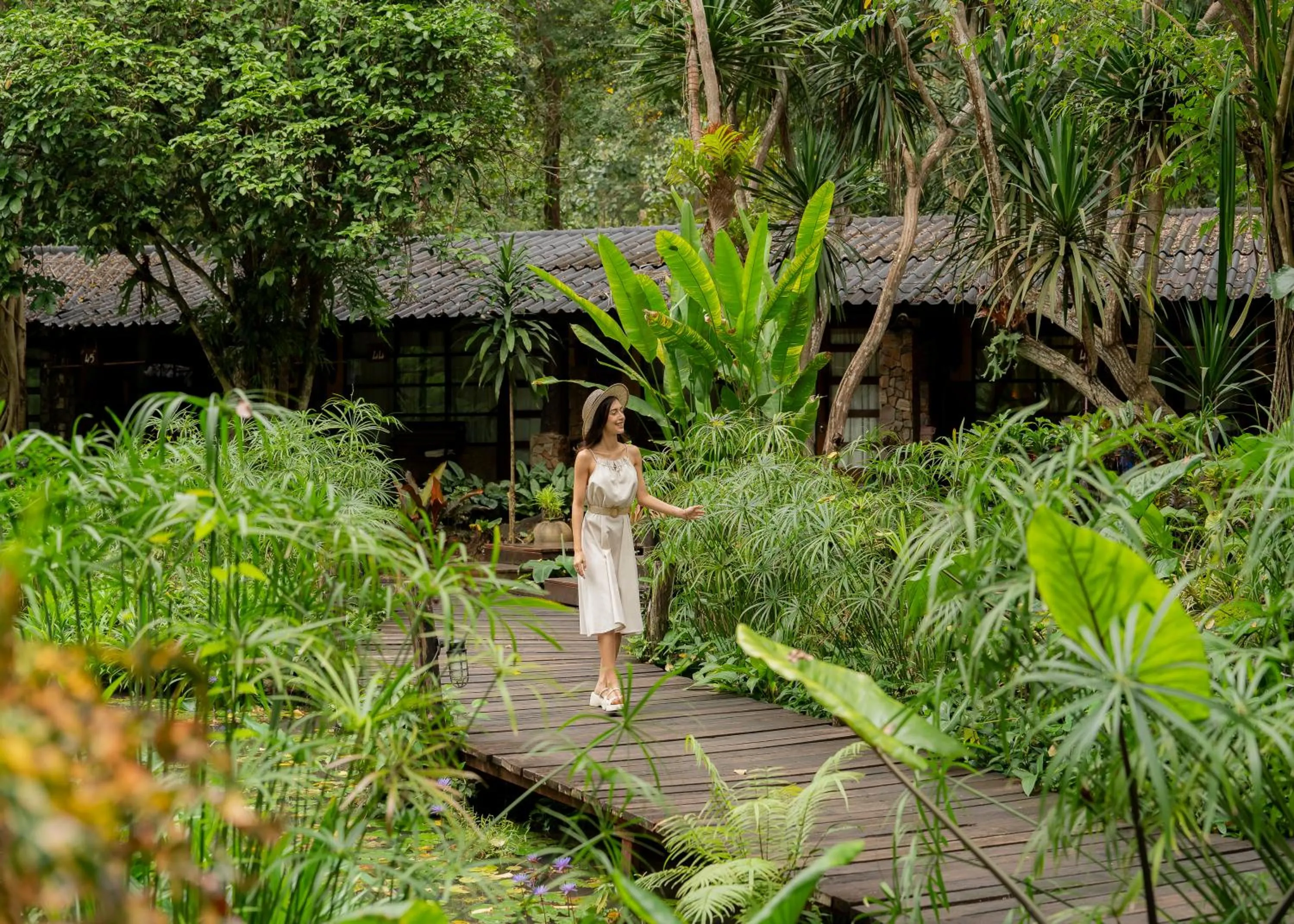 Natural landscape in Home Phutoey River Kwai Hotspring & Nature Resort