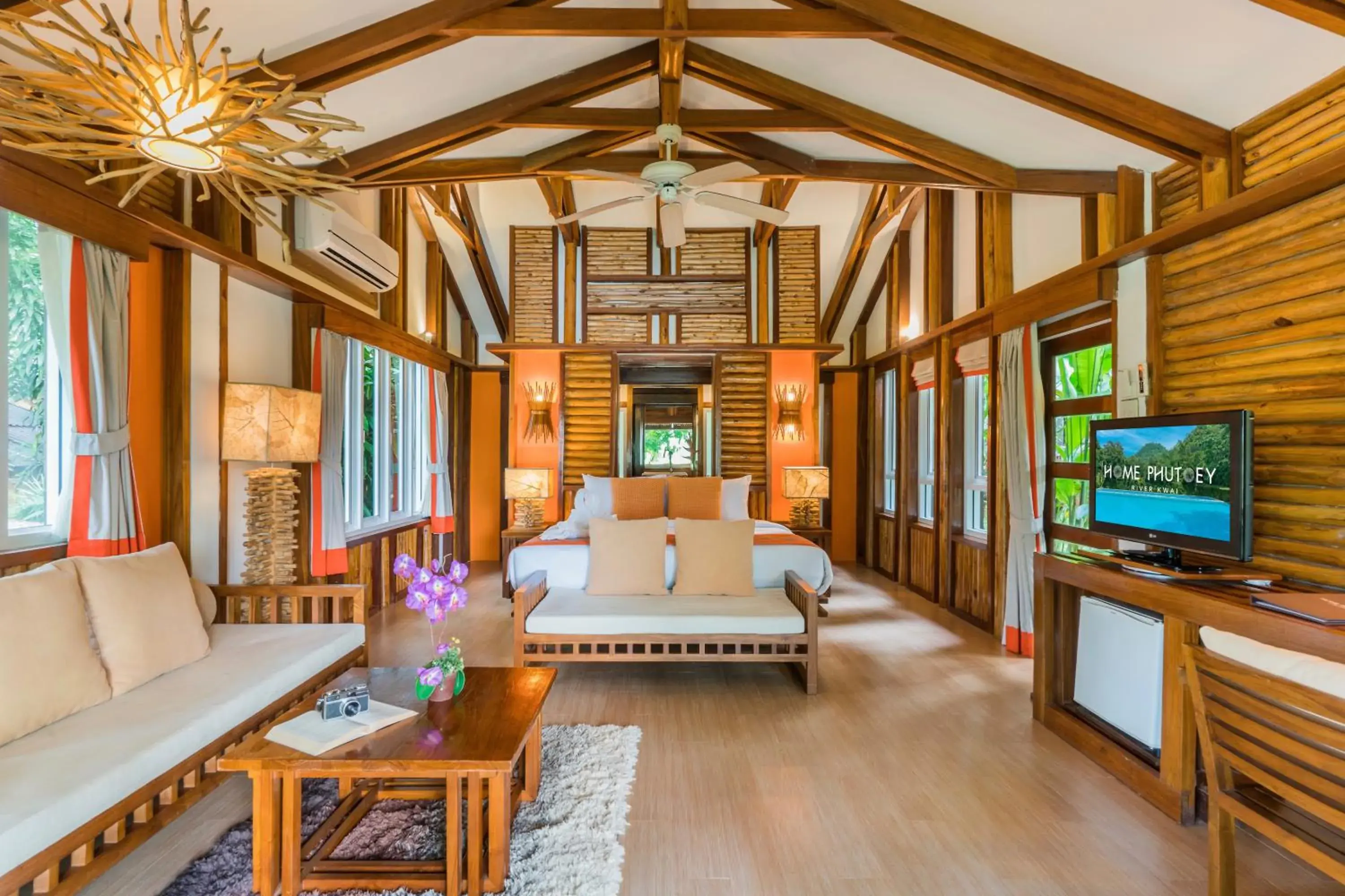 Photo of the whole room in Home Phutoey River Kwai Hotspring & Nature Resort Photo of the whole room in Home Phutoey River Kwai Hotspring & Nature Resort