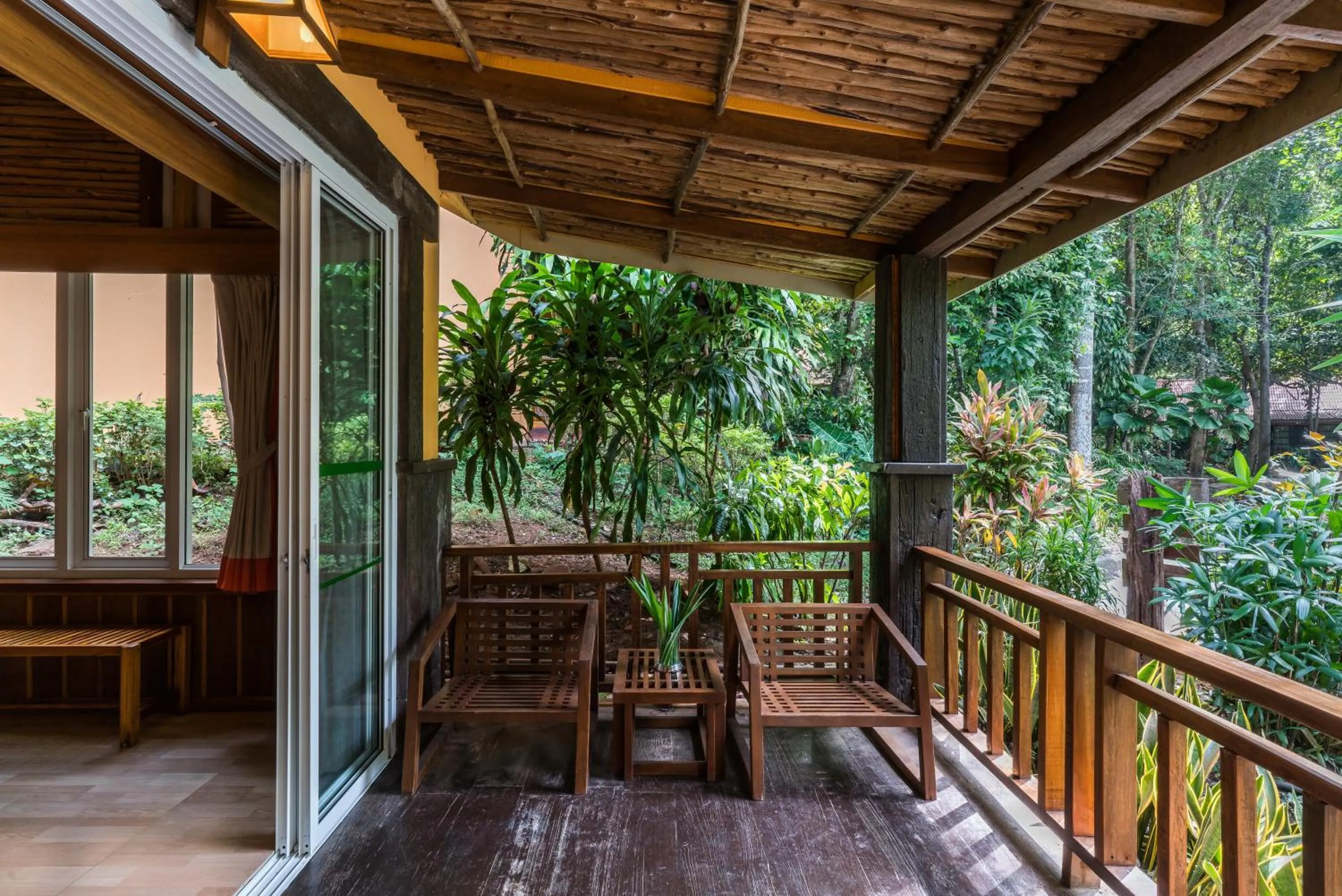 Balcony/Terrace in Home Phutoey River Kwai Hotspring & Nature Resort