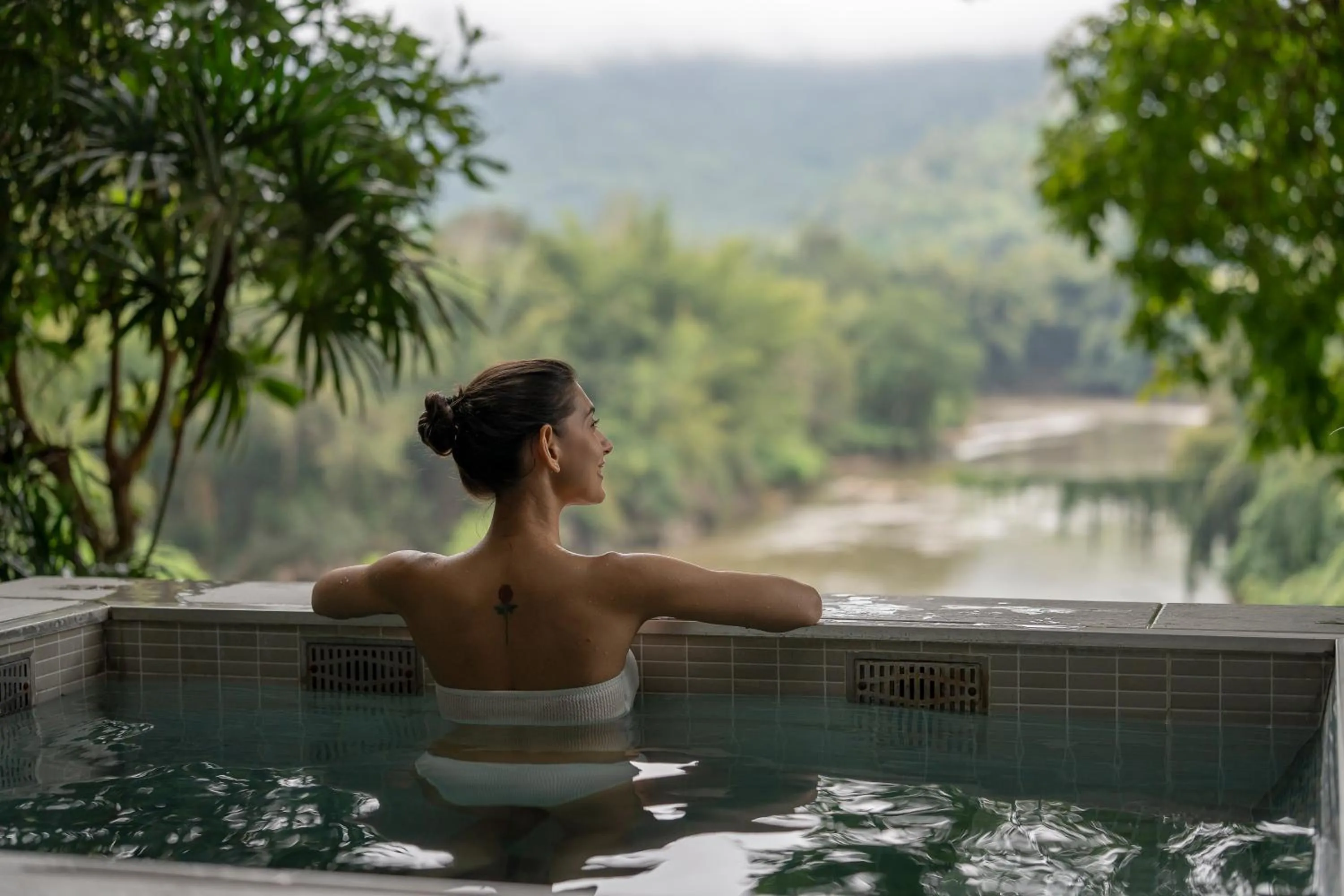 River view in Home Phutoey River Kwai Hotspring & Nature Resort