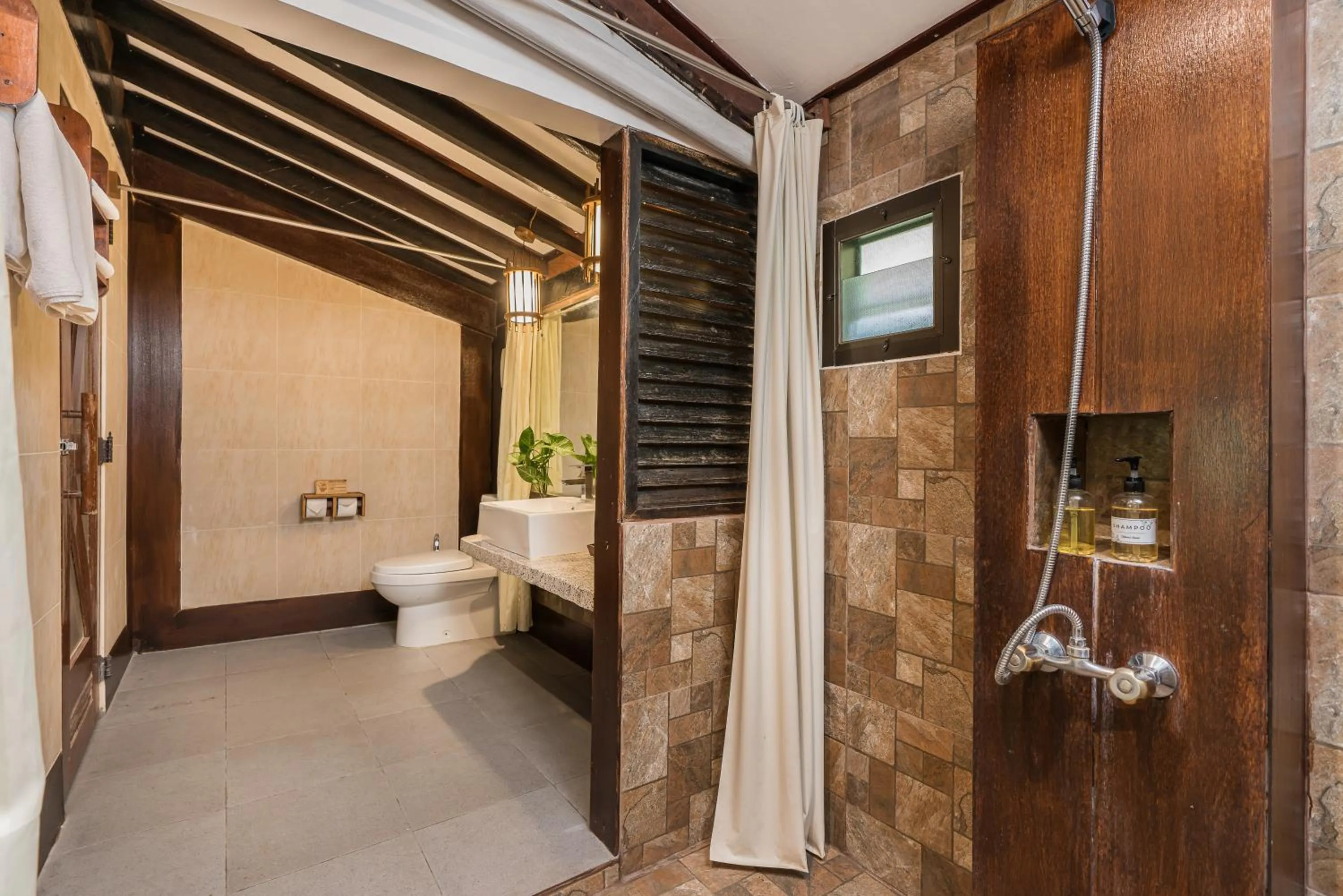 Bathroom in Home Phutoey River Kwai Hotspring & Nature Resort