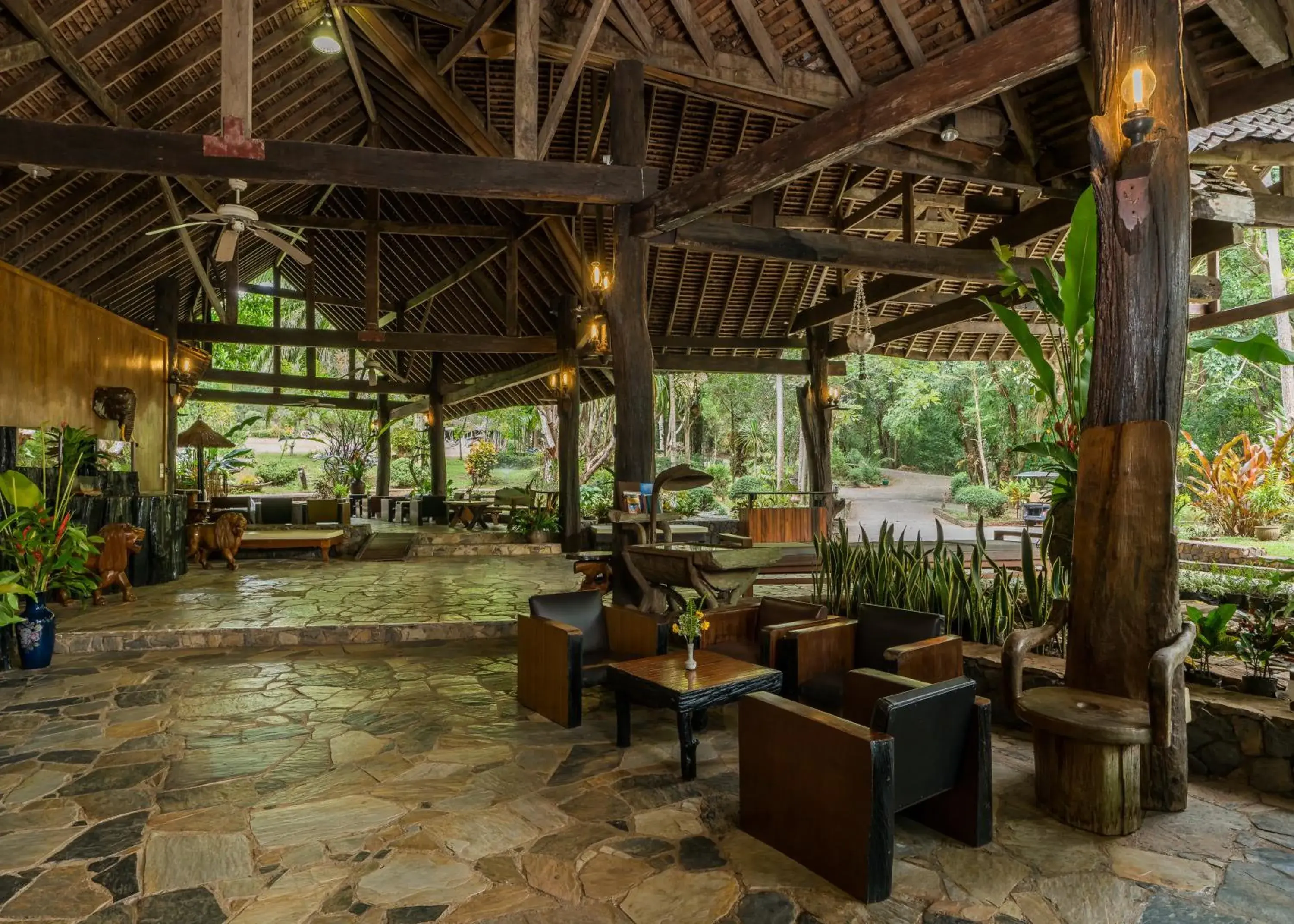 Living room in Home Phutoey River Kwai Hotspring & Nature Resort Living room in Home Phutoey River Kwai Hotspring & Nature Resort