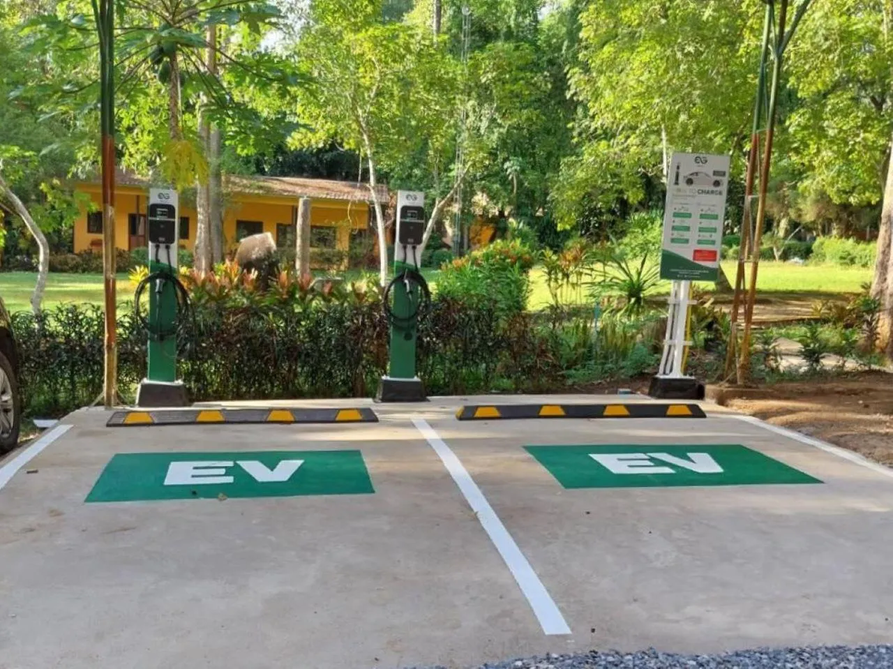 Parking in Home Phutoey River Kwai Hotspring & Nature Resort