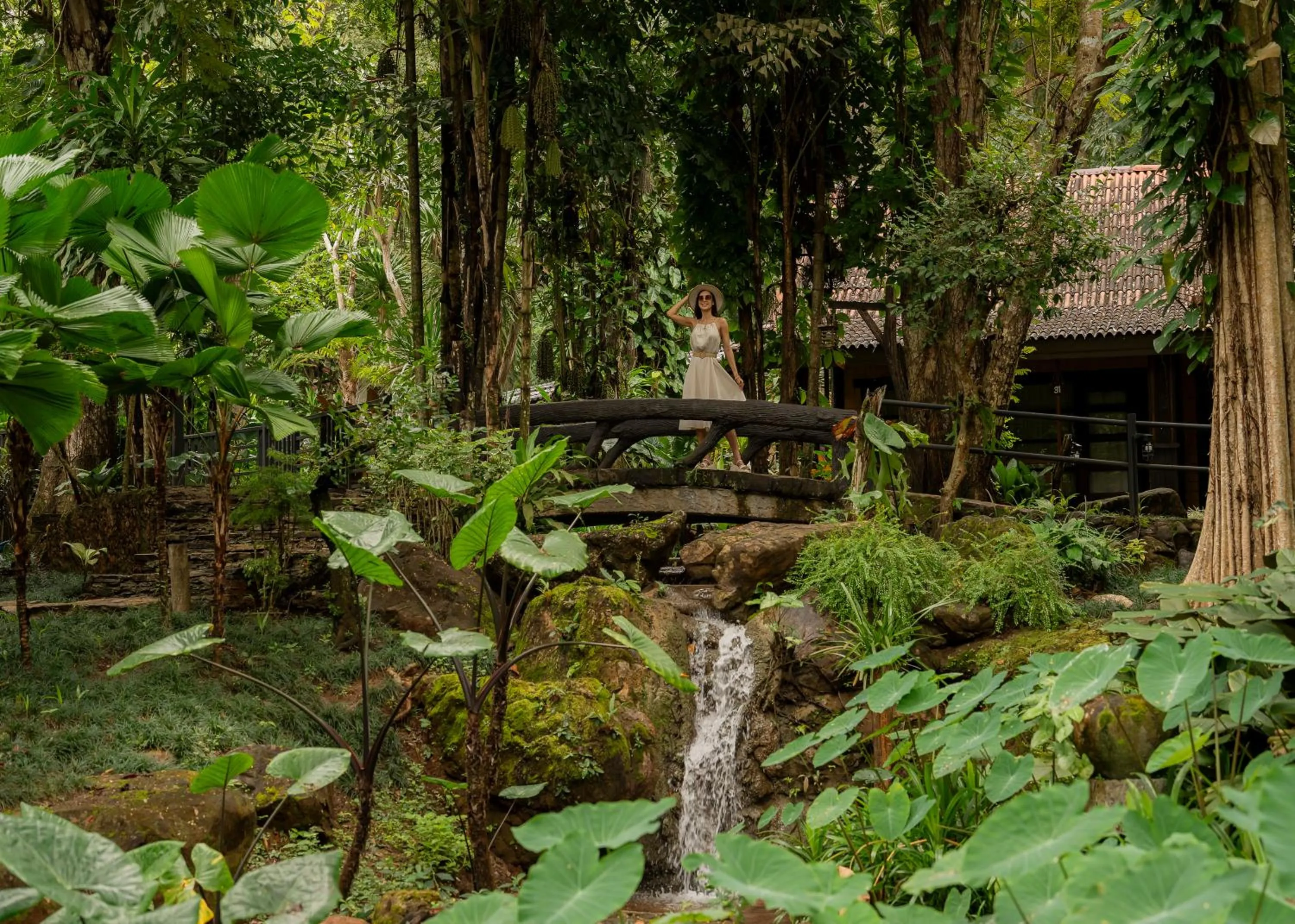 Natural landscape in Home Phutoey River Kwai Hotspring & Nature Resort