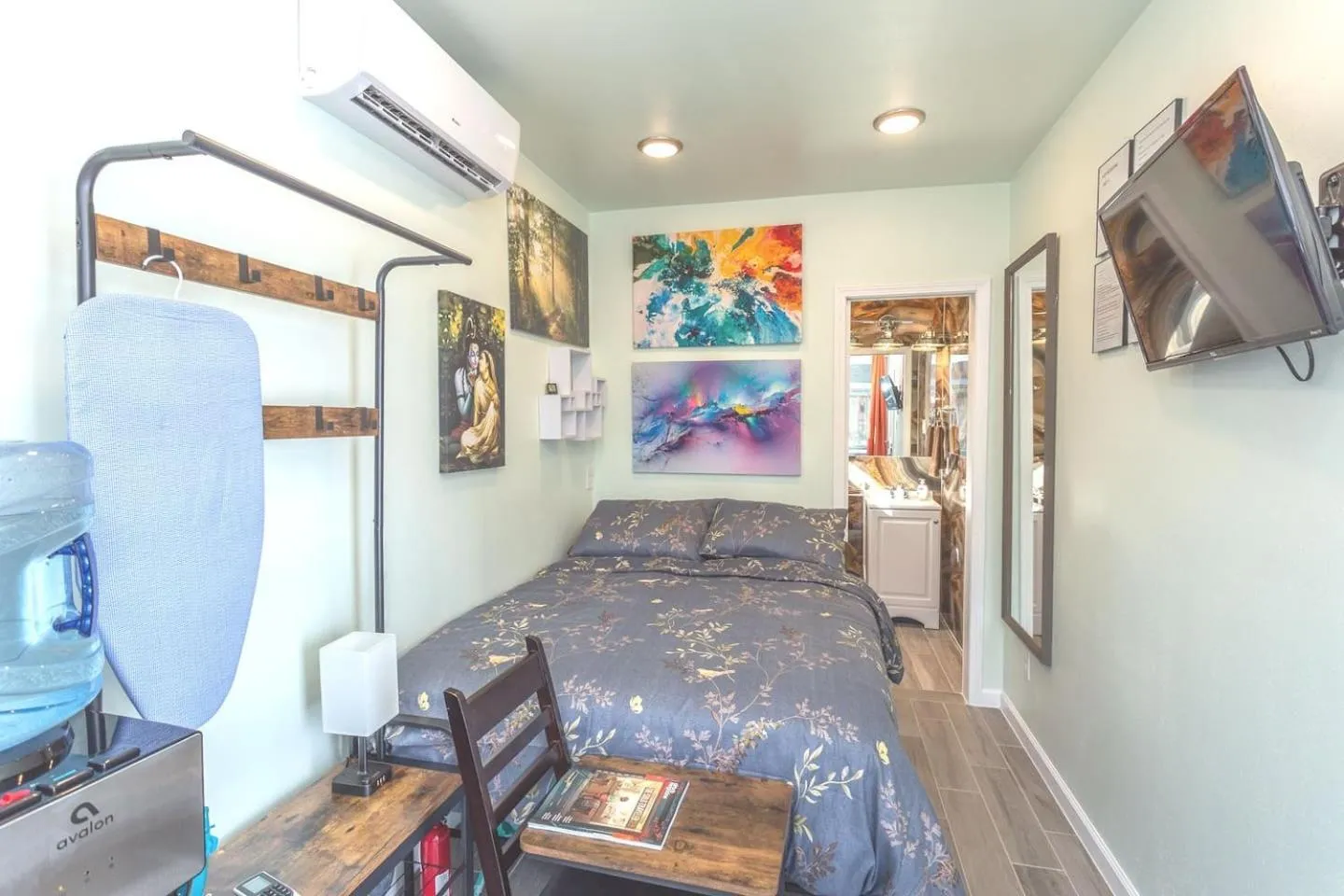 Bed in East Downtown Micro-luxe Container Living Pod #9