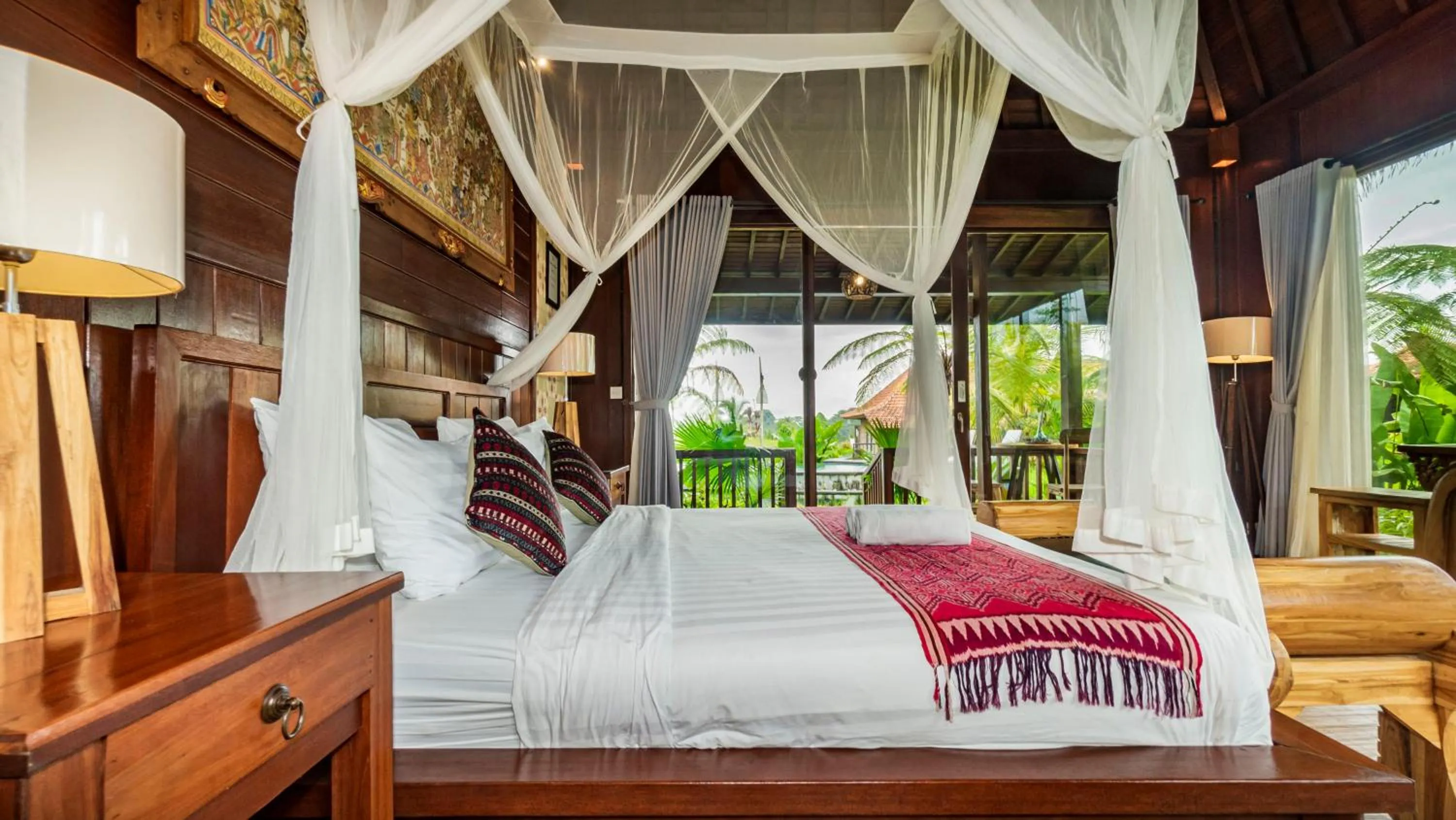 View (from property/room), Bed in Umakelod Sebatu Villas