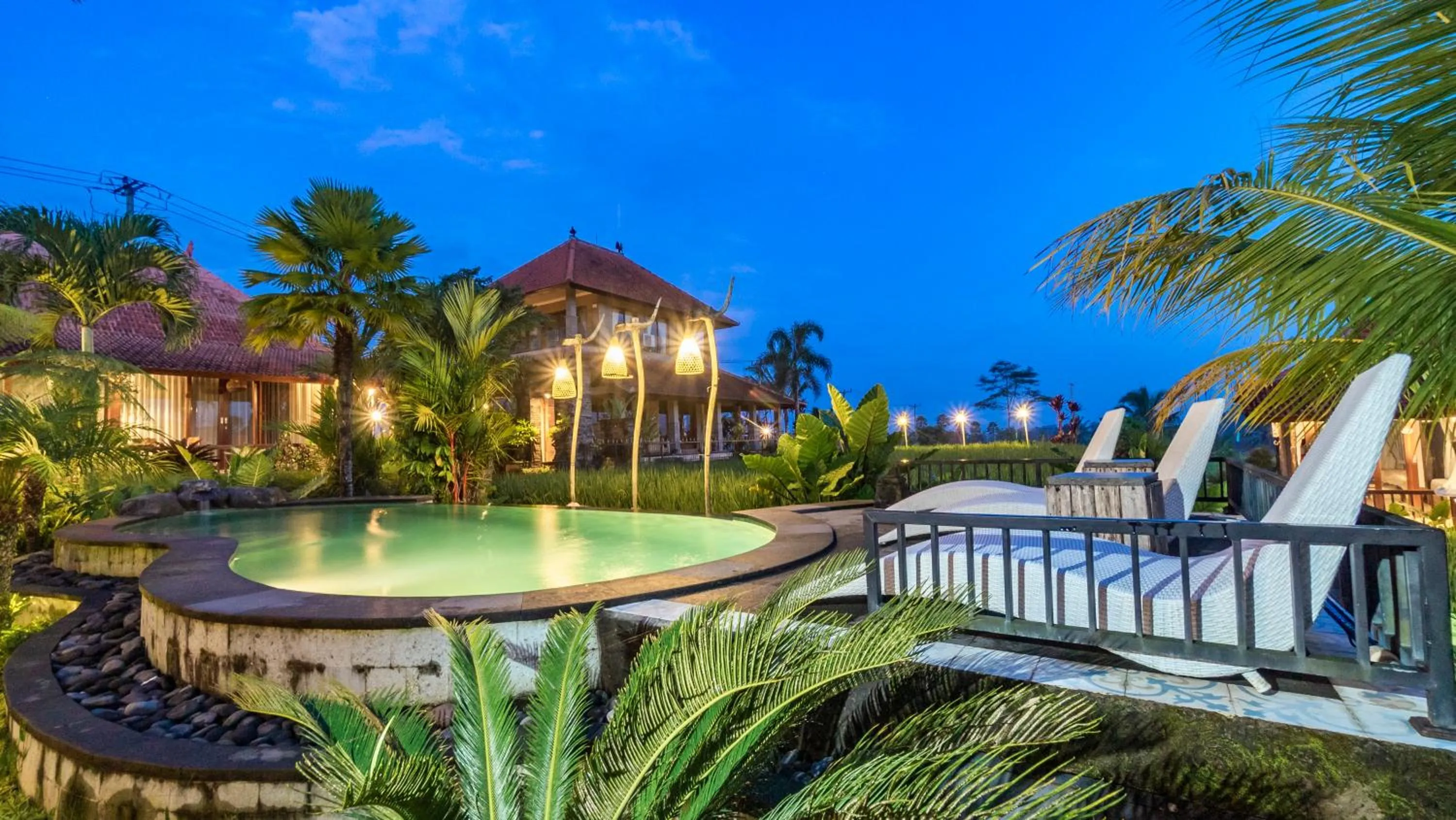 Swimming pool in Umakelod Sebatu Villas