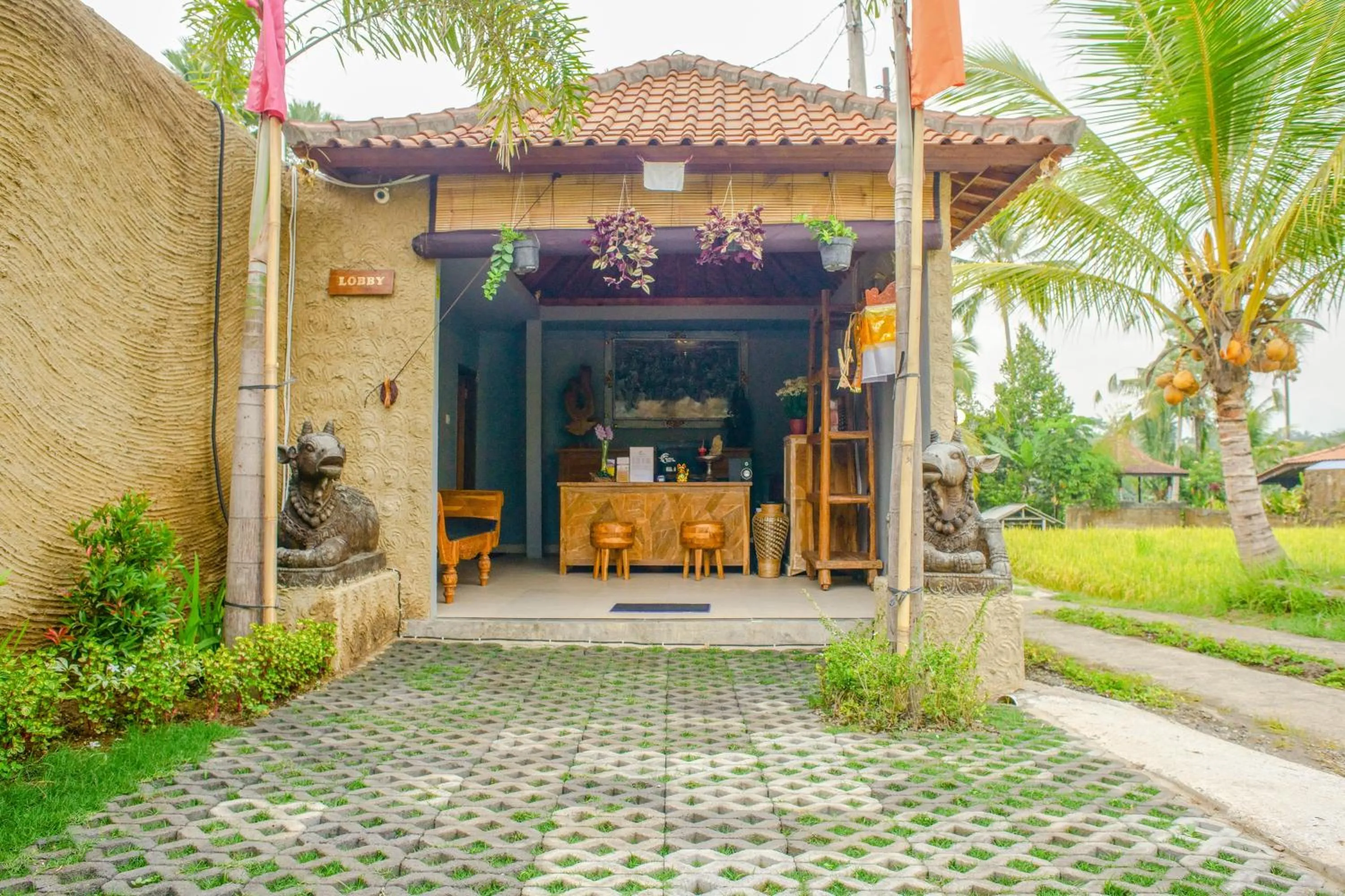 Lobby or reception in Umakelod Sebatu Villas