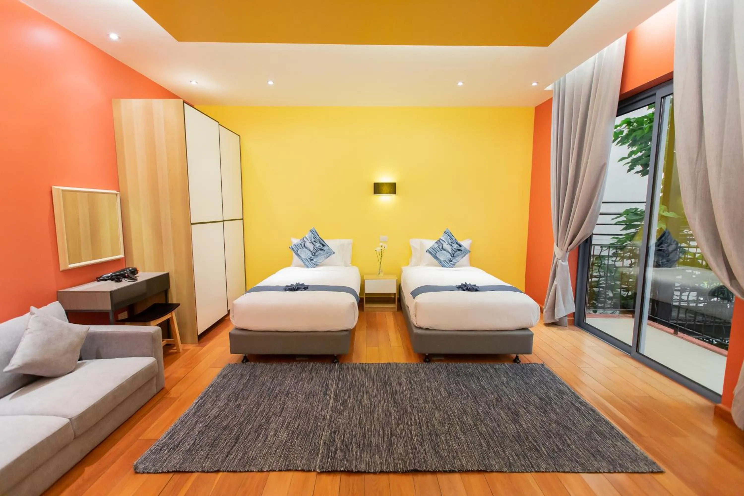 Bed in Teetara Villa Patong