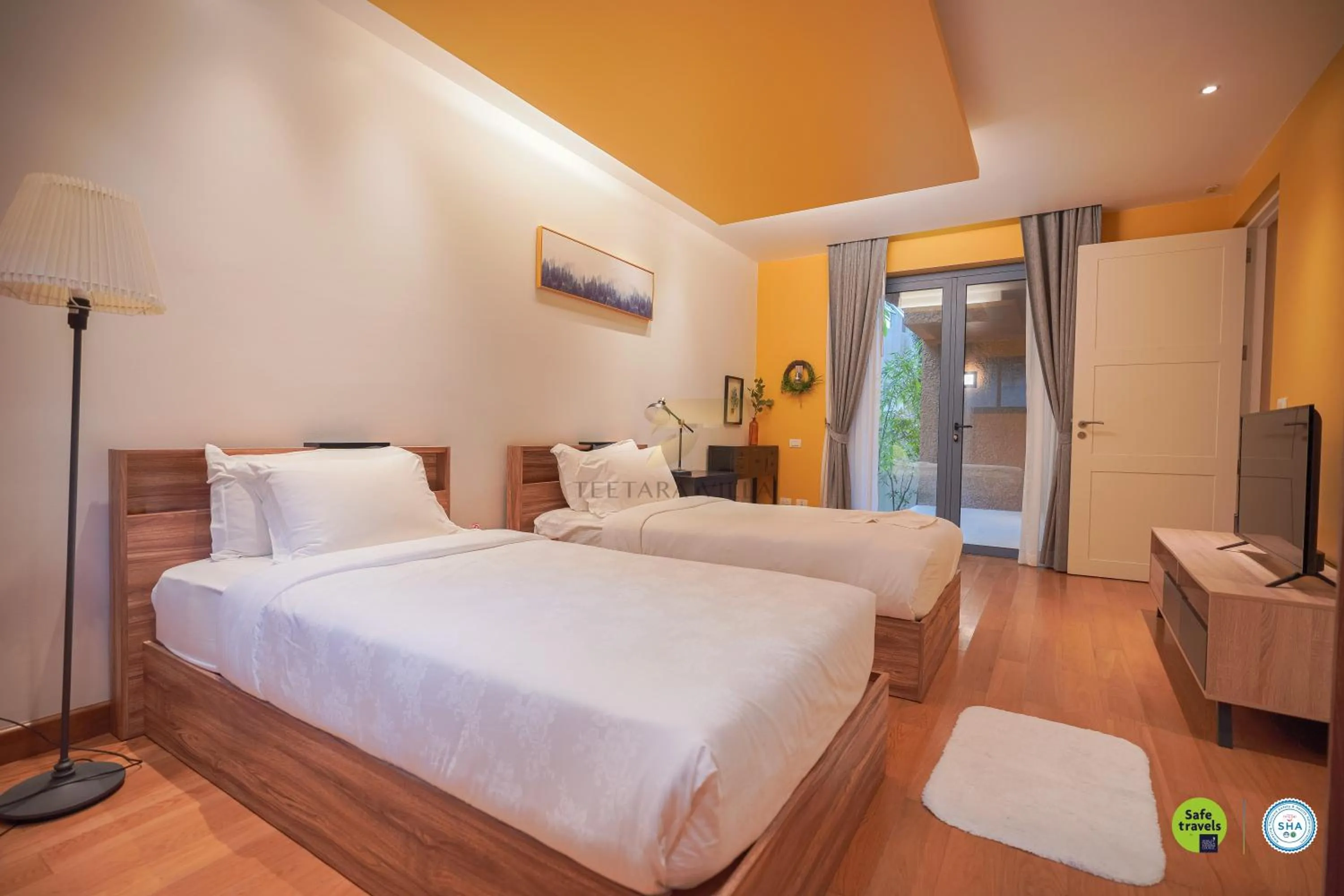 Bed in Teetara Villa Patong