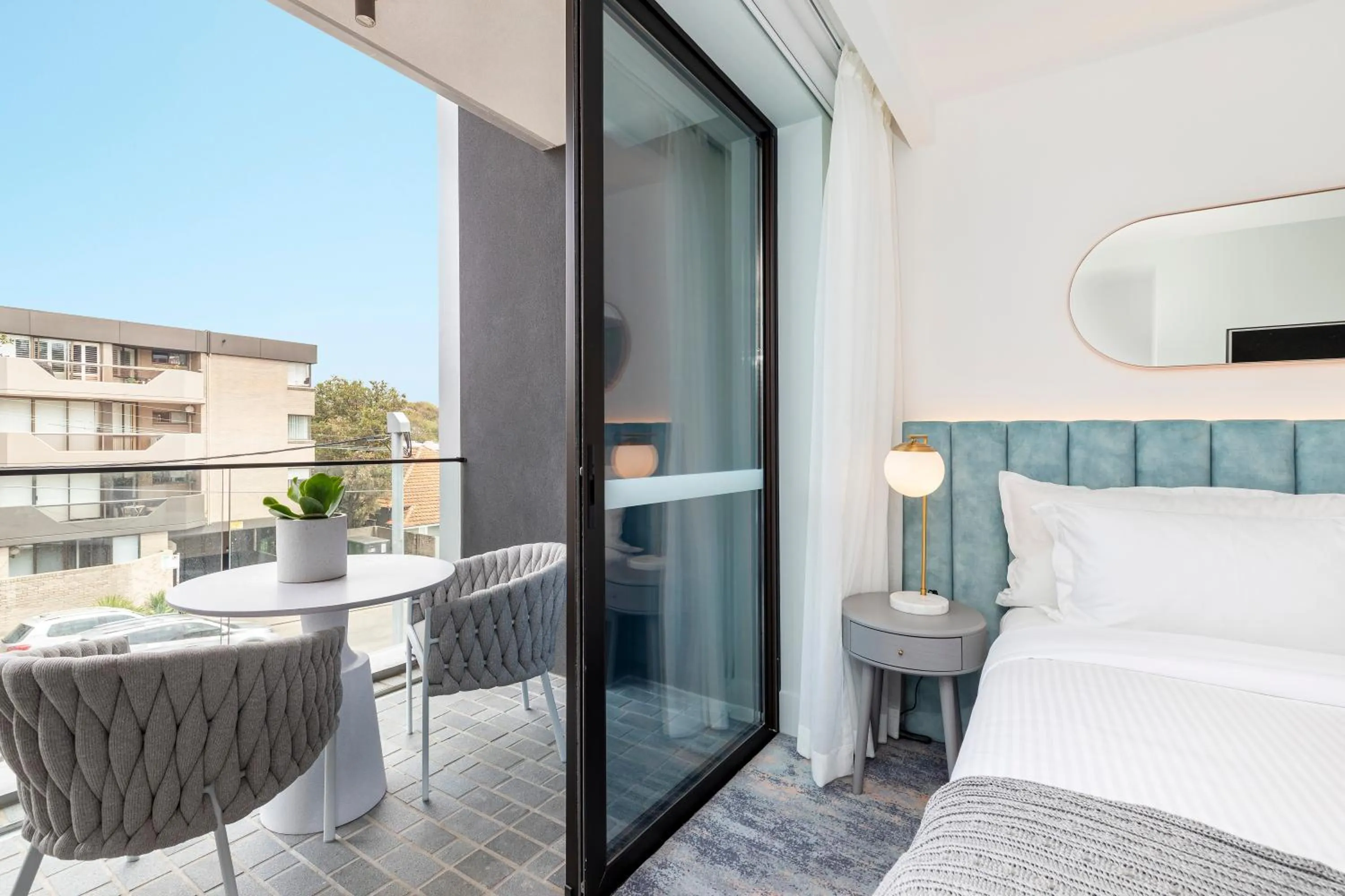 Balcony/Terrace, Bed in The Albert Mosman