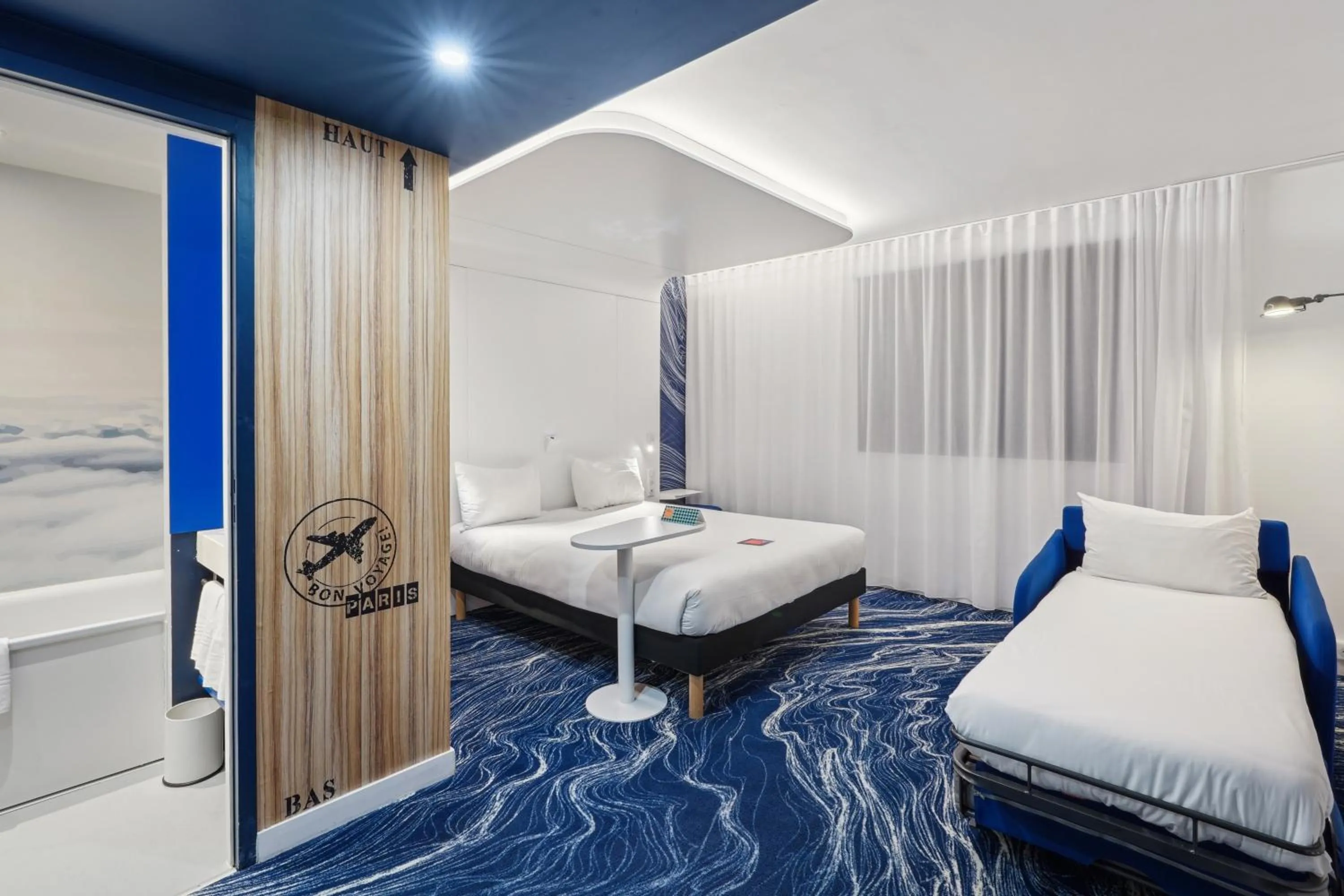 Bedroom, Bed in ibis Styles Paris Orly Airport