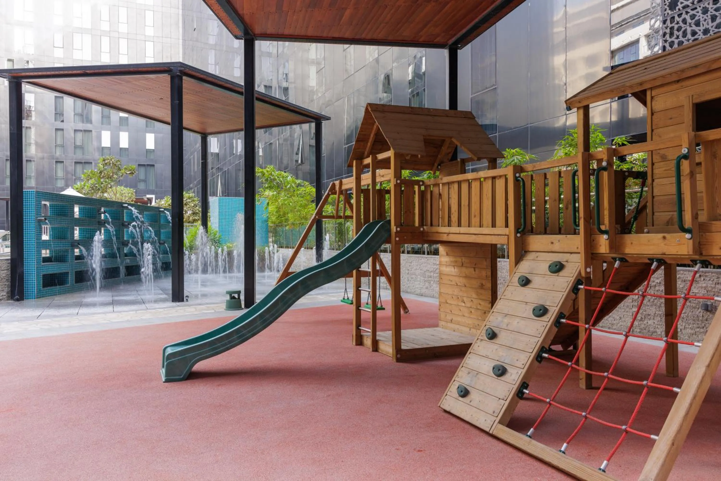 Children play ground in ibis Styles Dubai Airport Hotel