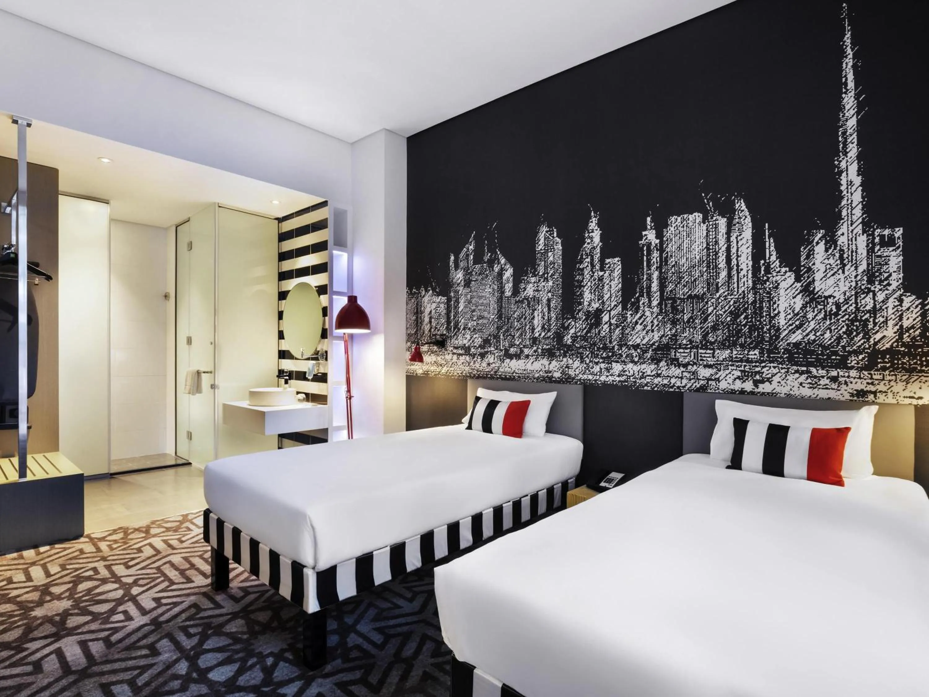 Bedroom, Bed in ibis Styles Dubai Airport Hotel