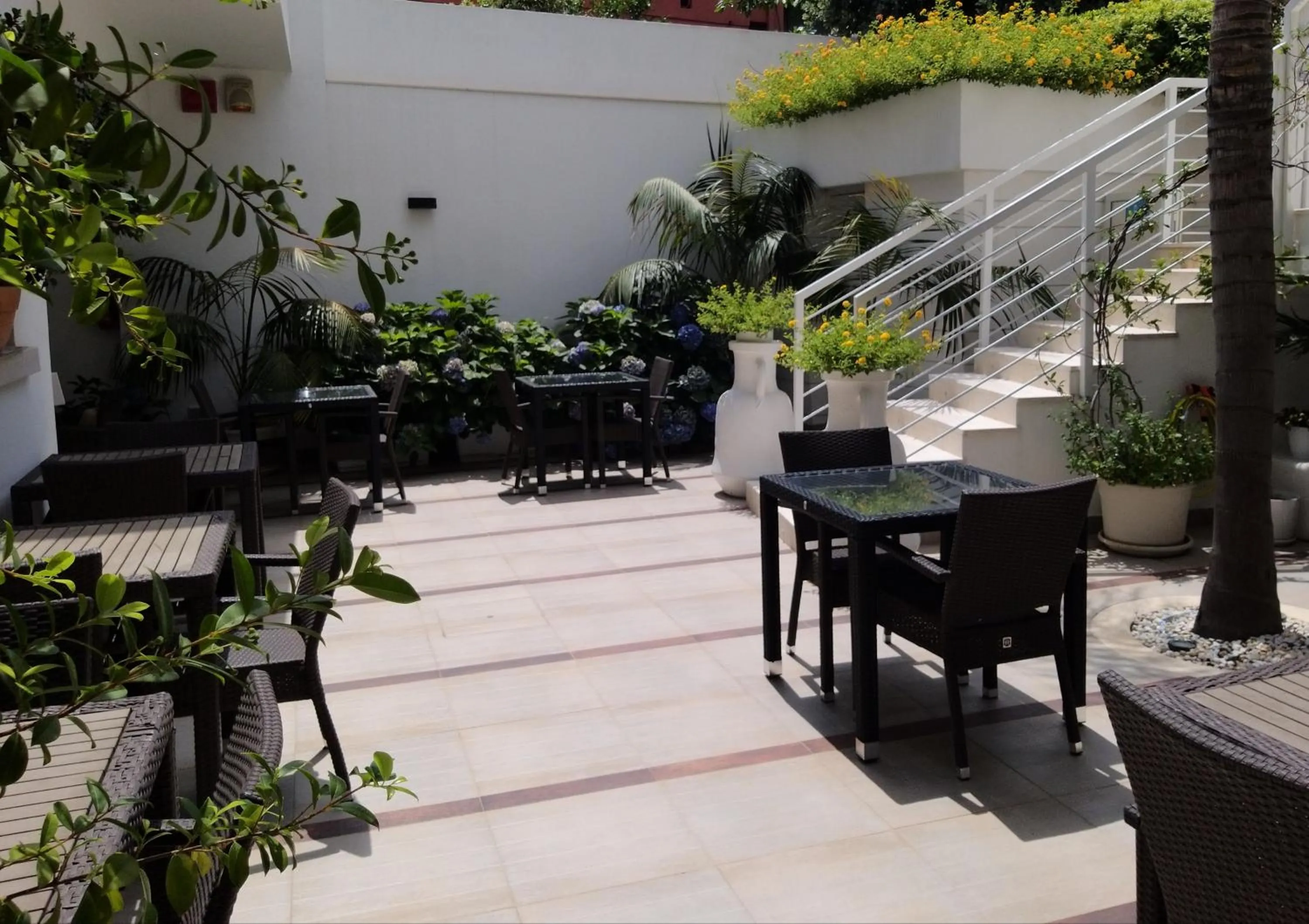 Patio in Hotel Belvir