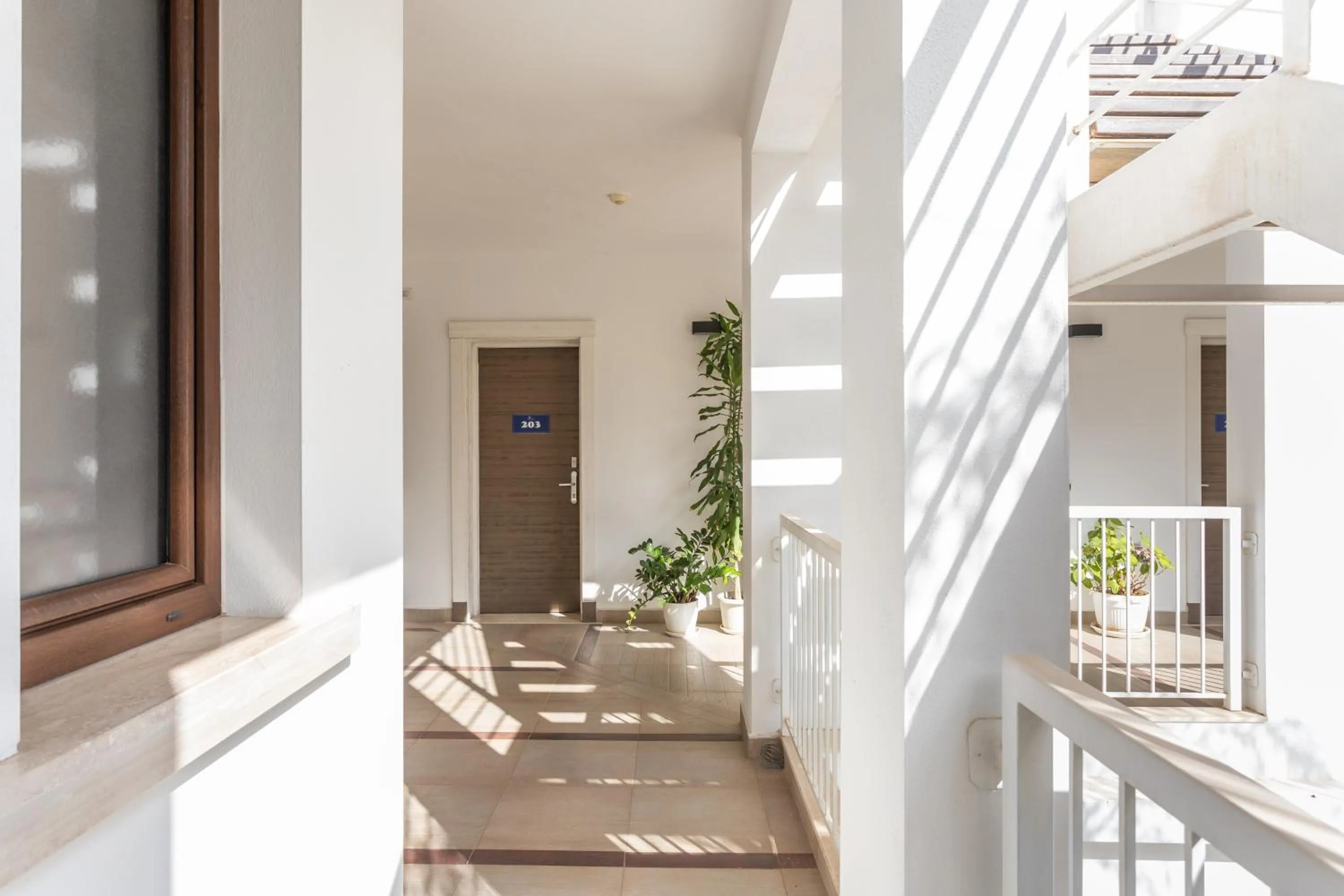 Inner courtyard view in Hotel Belvir