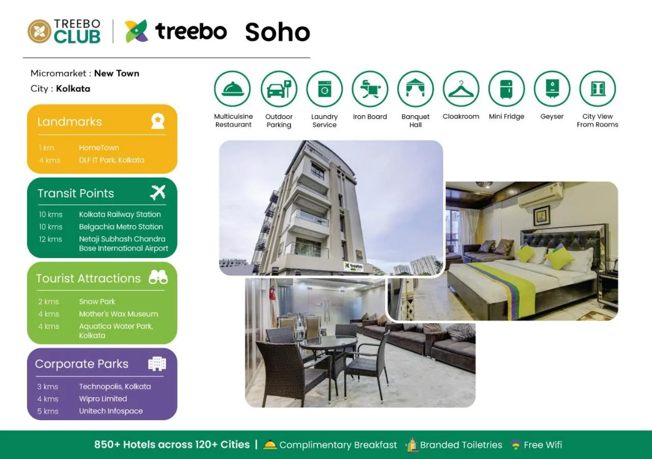Treebo Soho Newtown Near New Town Bus Stand