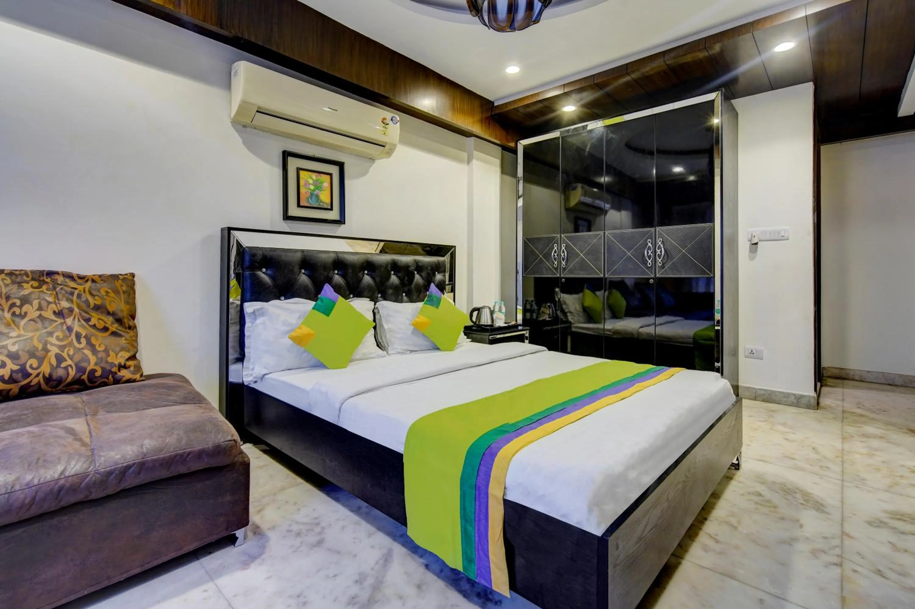 Bedroom, Bed in Treebo Soho Newtown Near New Town Bus Stand