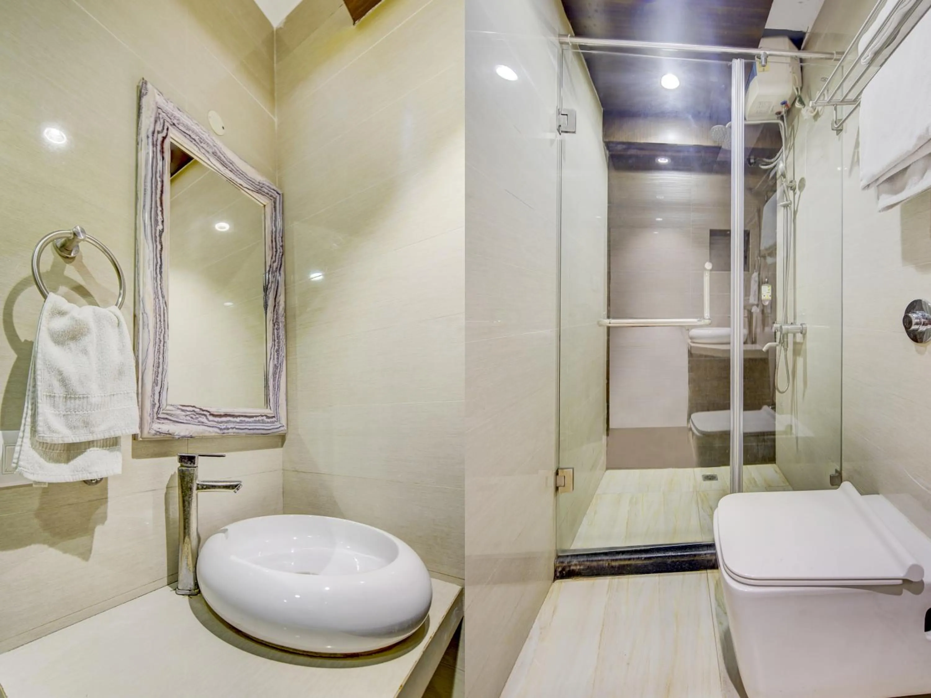 Bathroom in Treebo Soho Newtown Near New Town Bus Stand