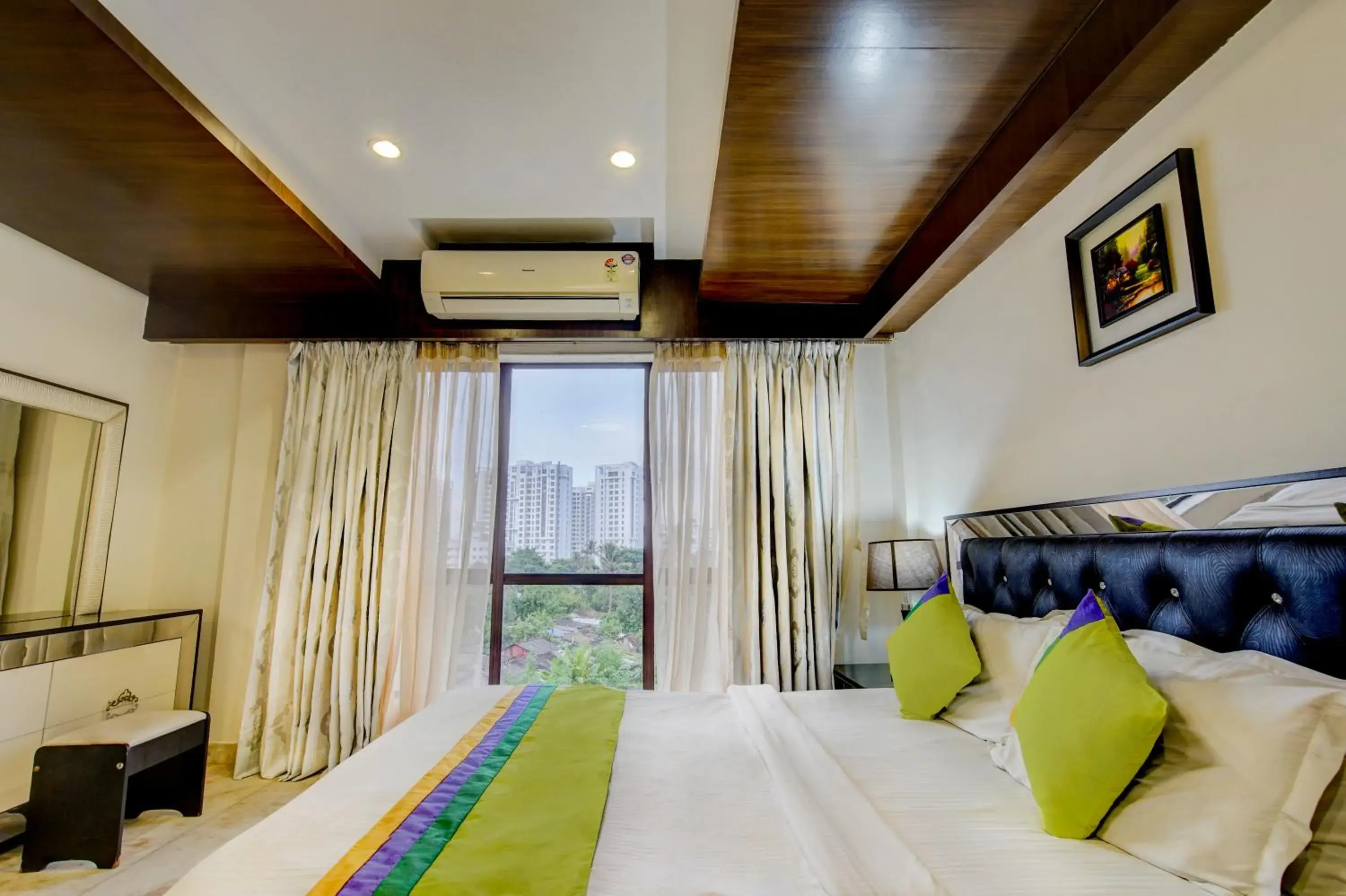 Bedroom, Bed in Treebo Soho Newtown Near New Town Bus Stand Bedroom, Bed in Treebo Soho Newtown Near New Town Bus Stand