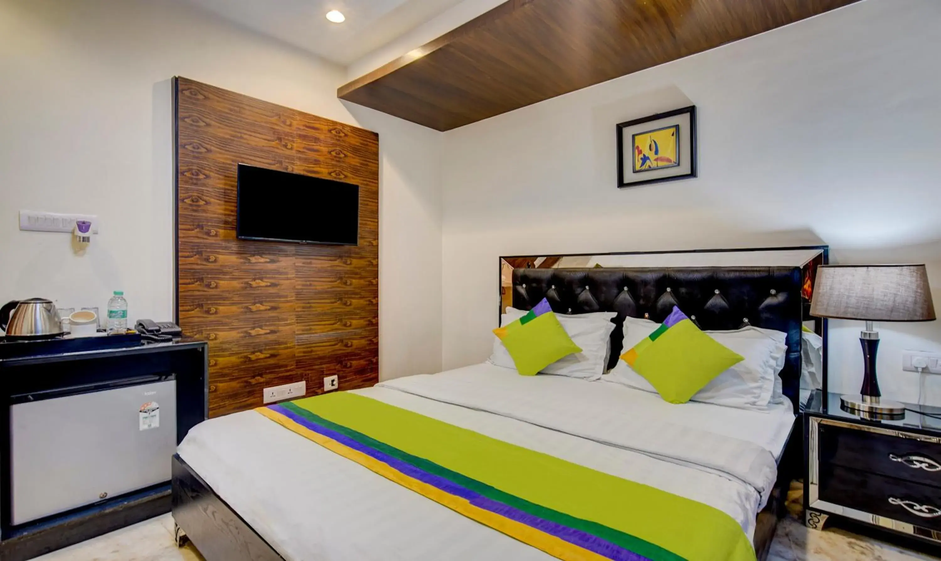 Bedroom, Bed in Treebo Soho Newtown Near New Town Bus Stand Bedroom, Bed in Treebo Soho Newtown Near New Town Bus Stand