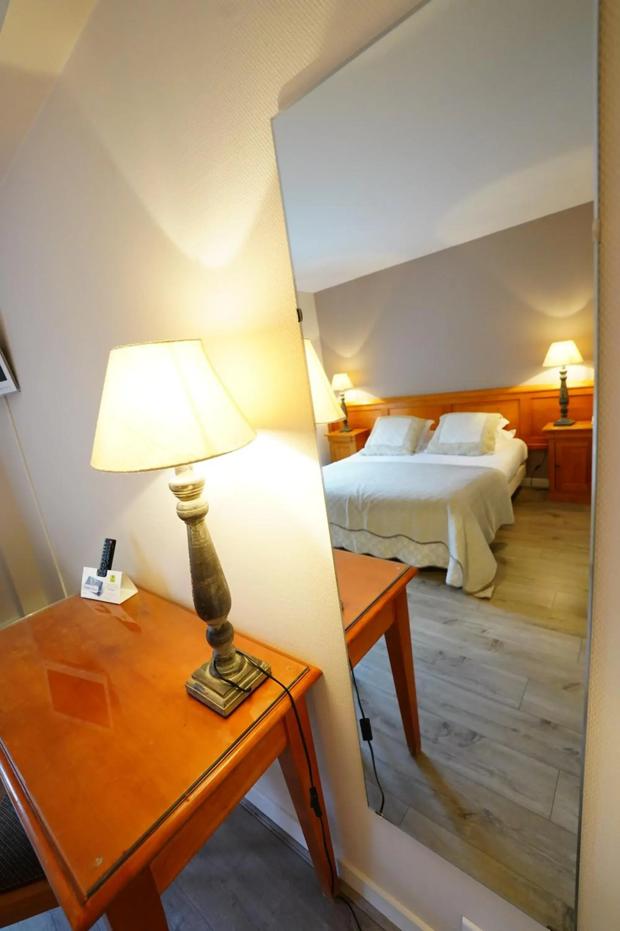 Bedroom, Bed in Logis Hôtel Le Griou Bedroom, Bed in Logis Hôtel Le Griou