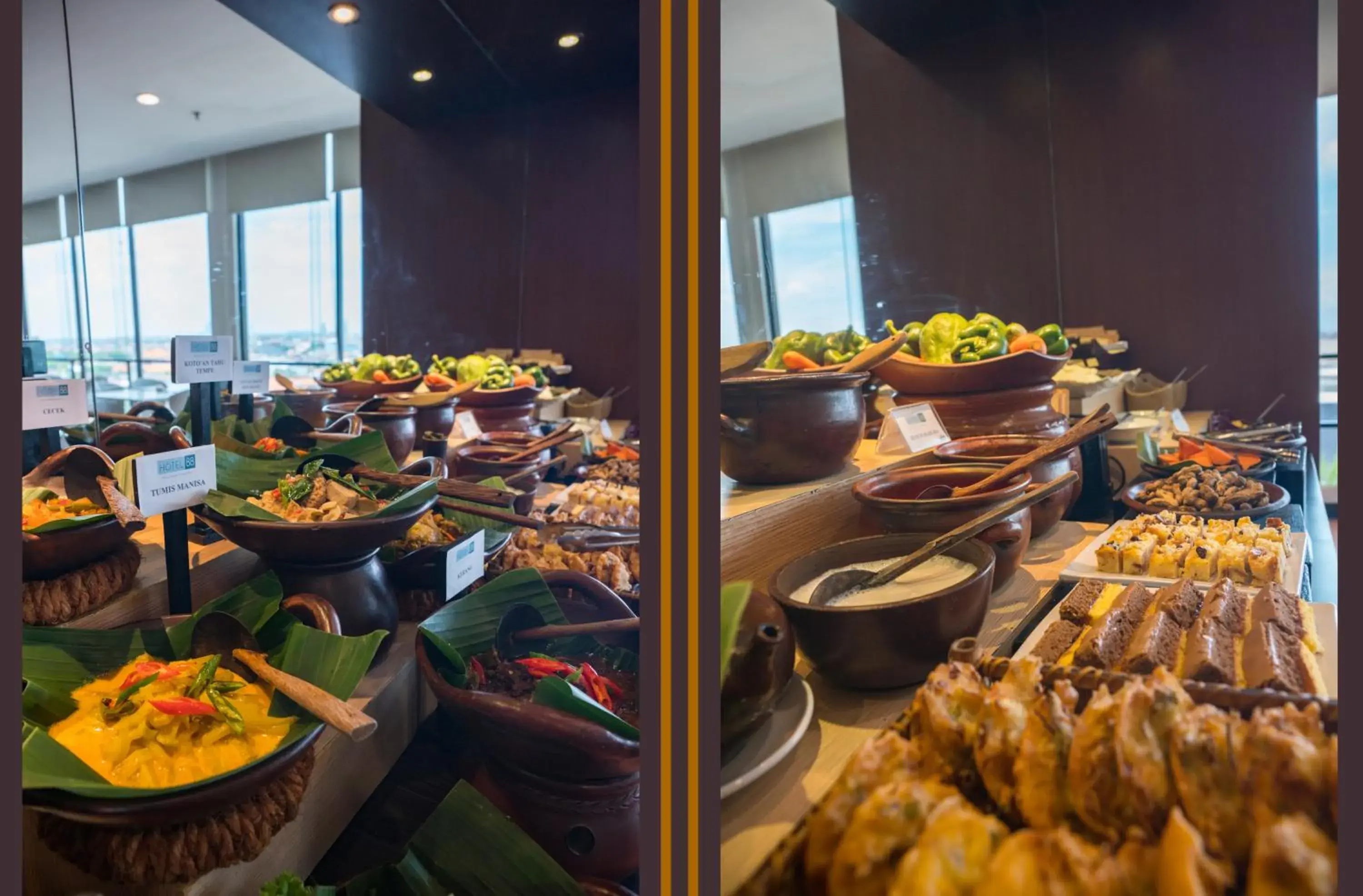 Asian breakfast in Hotel 88 Embong Malang Tunjungan Surabaya by WH - Breakfast with The Best View on The Highest Floor and Strategic Location in The City Center Asian breakfast in Hotel 88 Embong Malang Tunjungan Surabaya by WH - Breakfast with The Best View on The Highest Floor and Strategic Location in The City Center