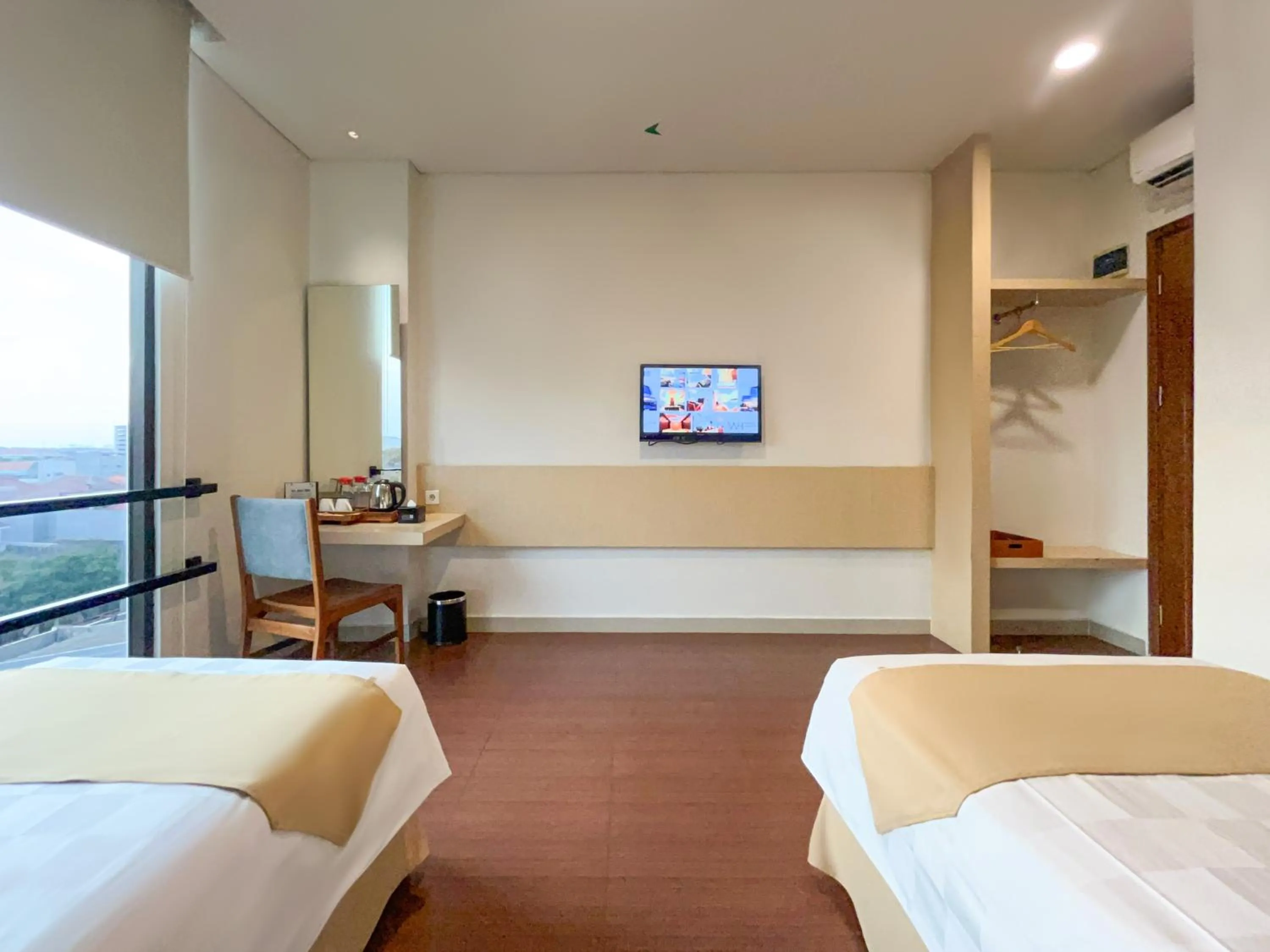 Bed in Hotel 88 Embong Malang Tunjungan Surabaya by WH - Breakfast with The Best View on The Highest Floor and Strategic Location in The City Center