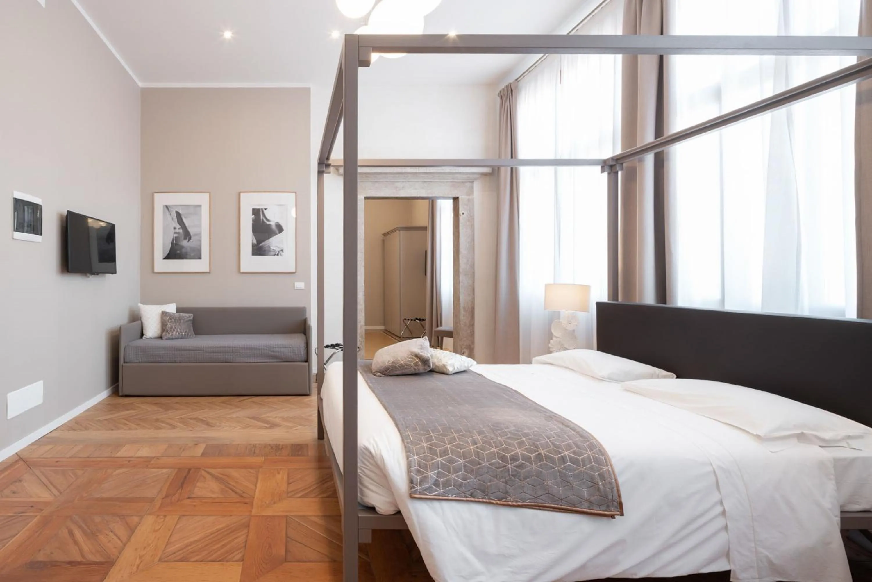 Bedroom, Bed in Hotel Palazzo Martinelli Dolfin