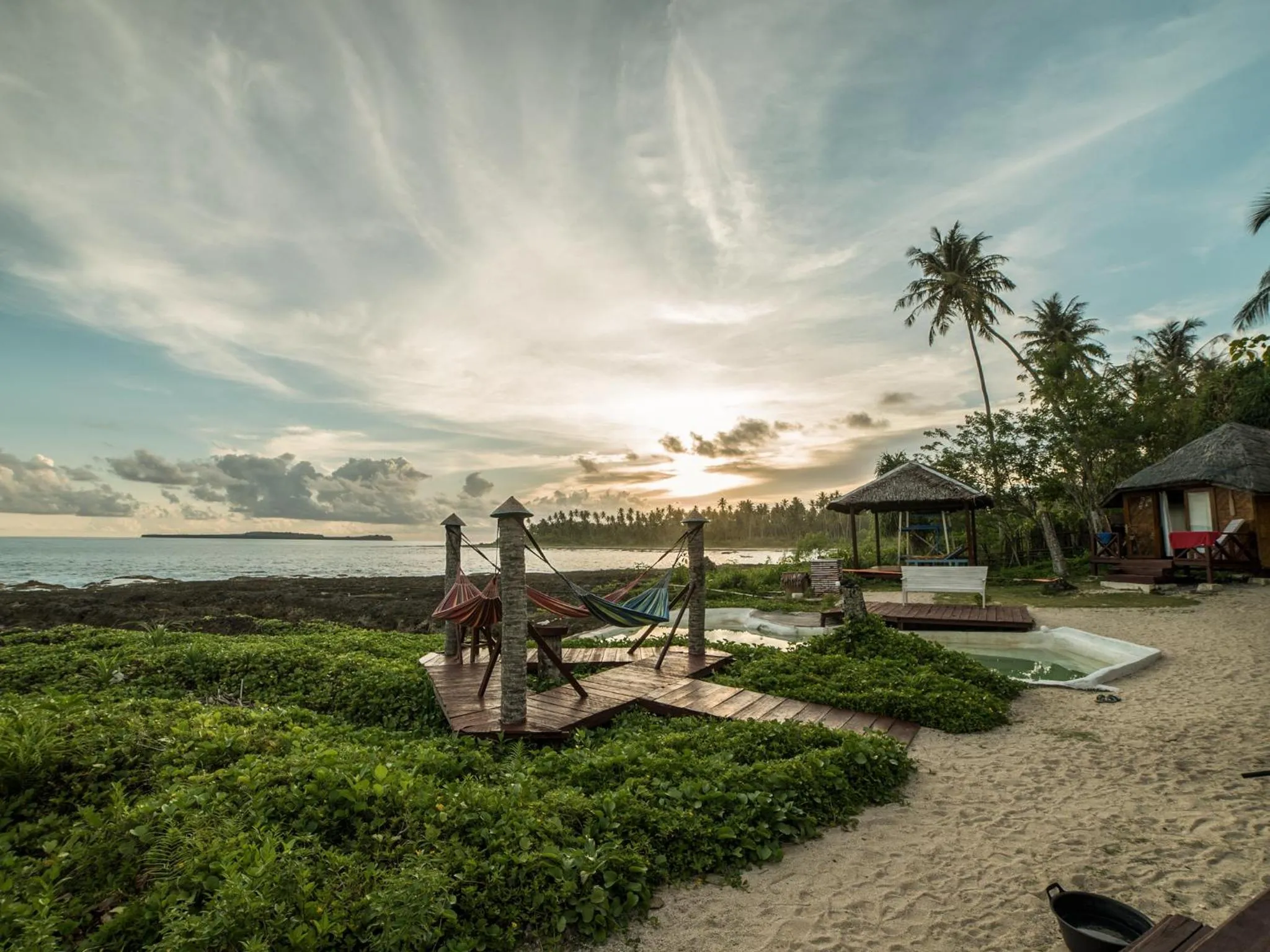 Sea view in Simeulue Surflodges