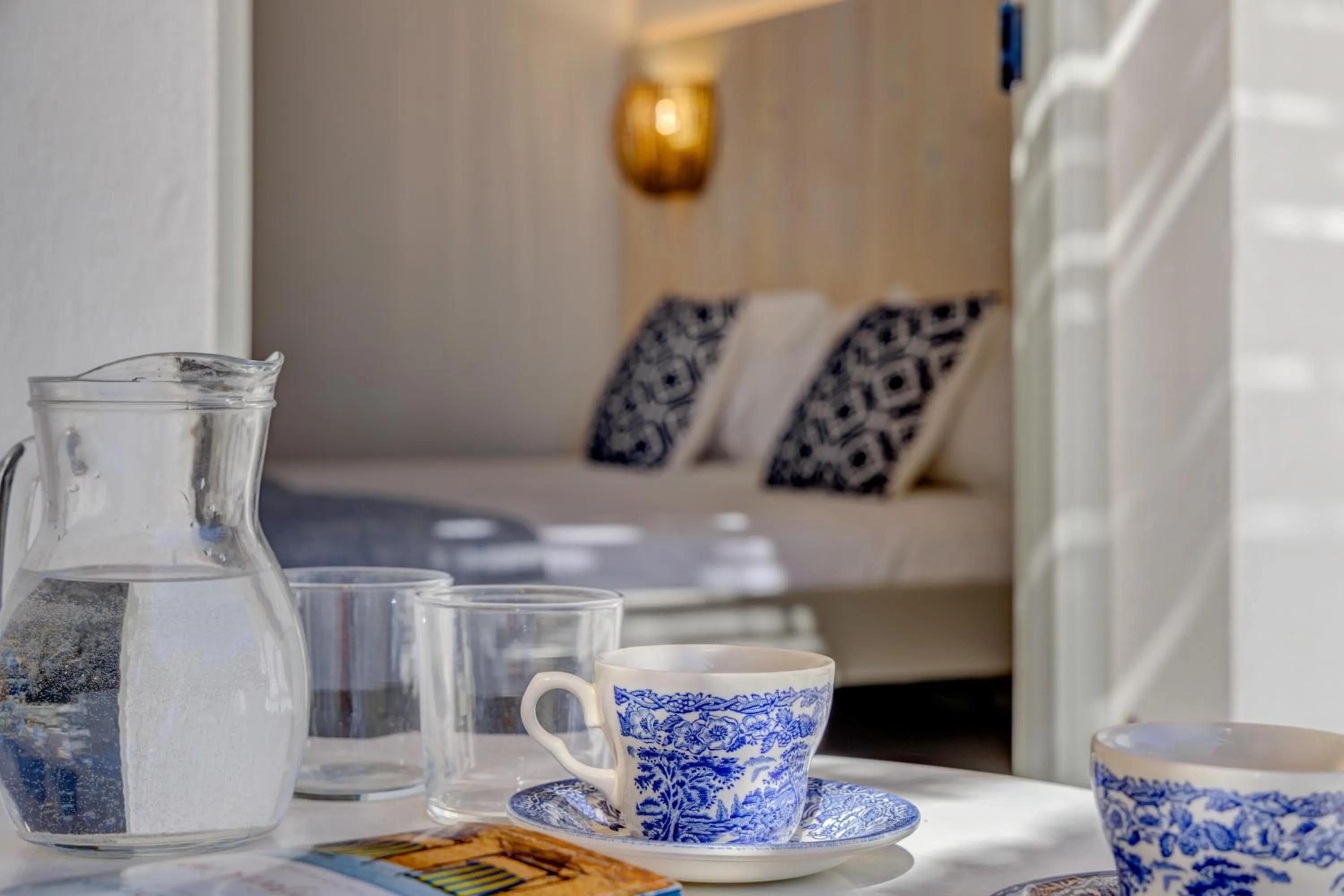Patio, Bed in Thalassa Naxos