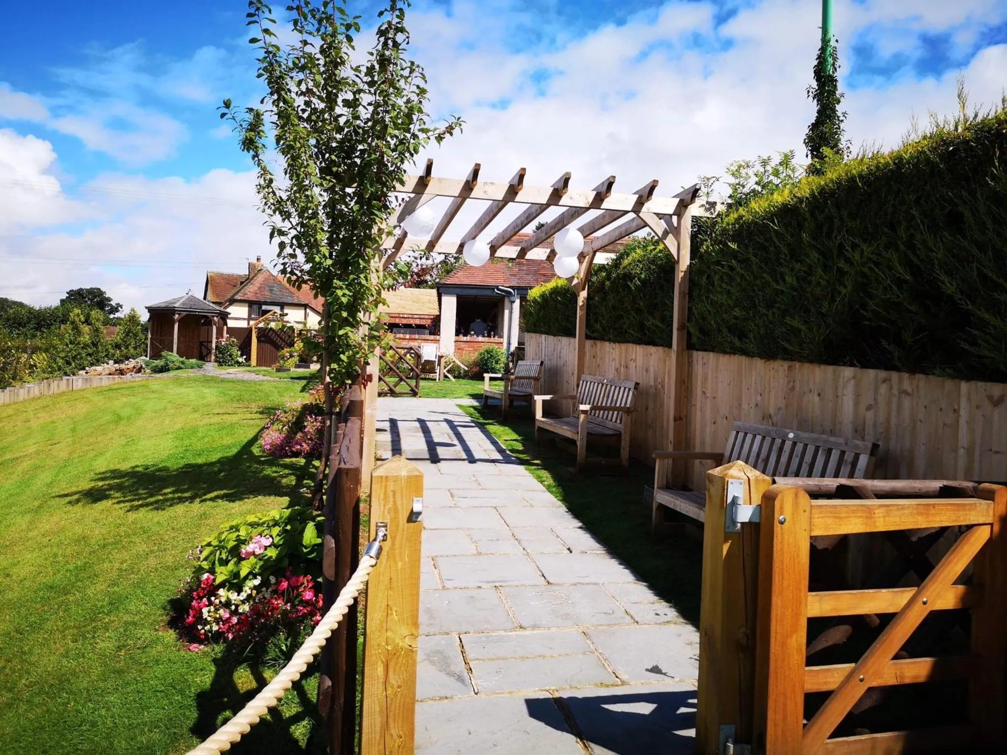 Patio in The Punch Bowl Inn