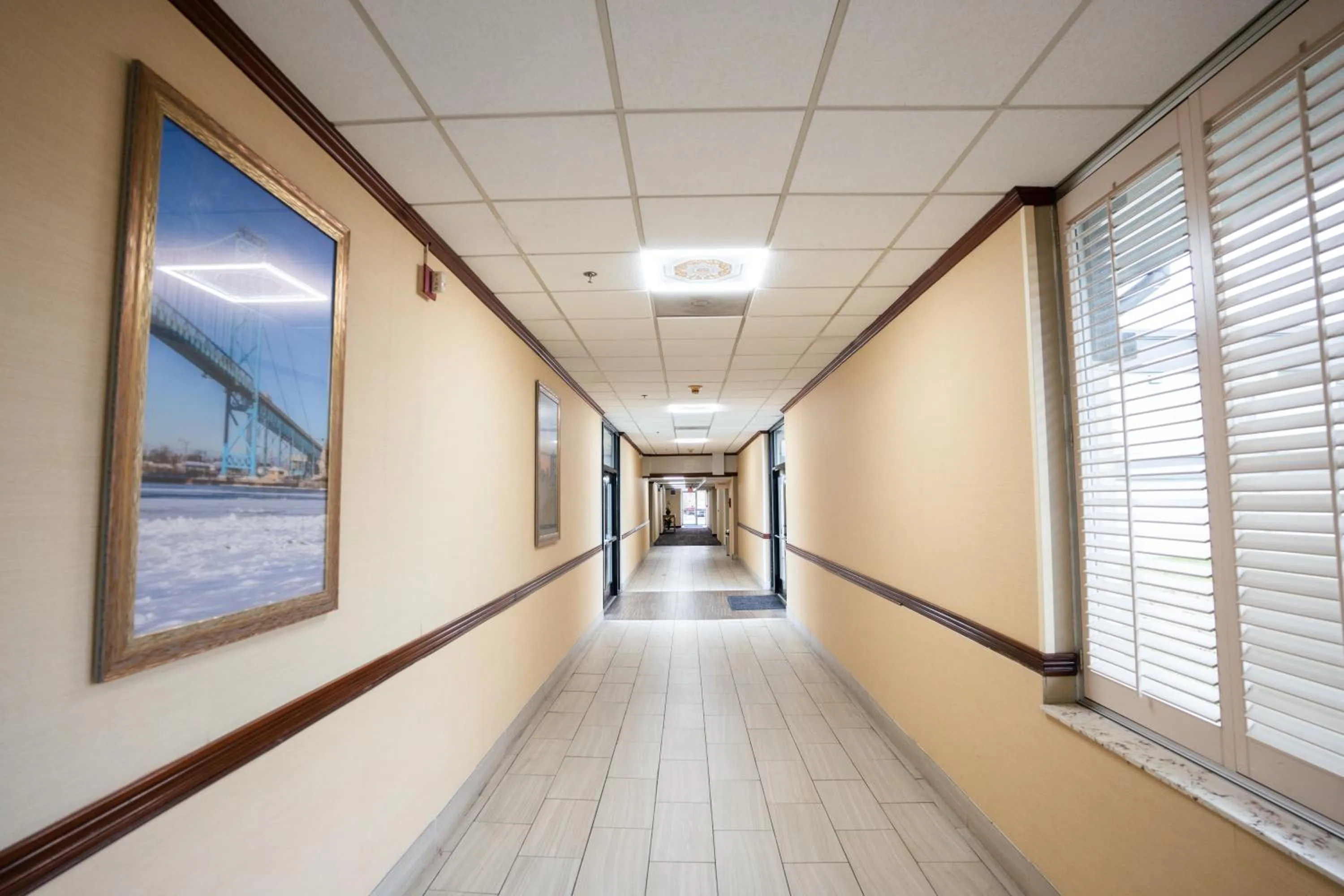 Property building in Clarion Hotel Detroit Metro Airport