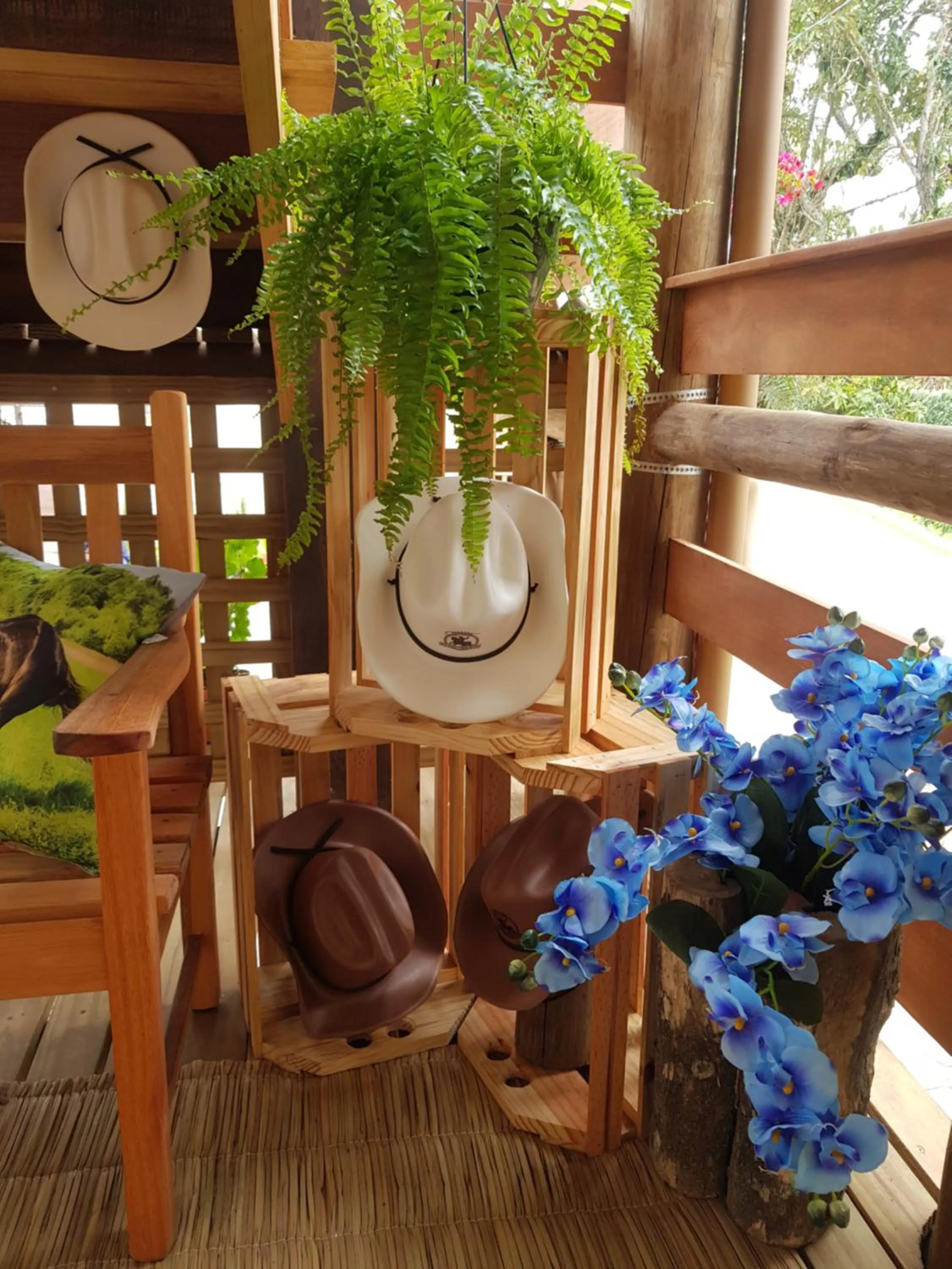 Living room in Pousada Alegria do Cowboy