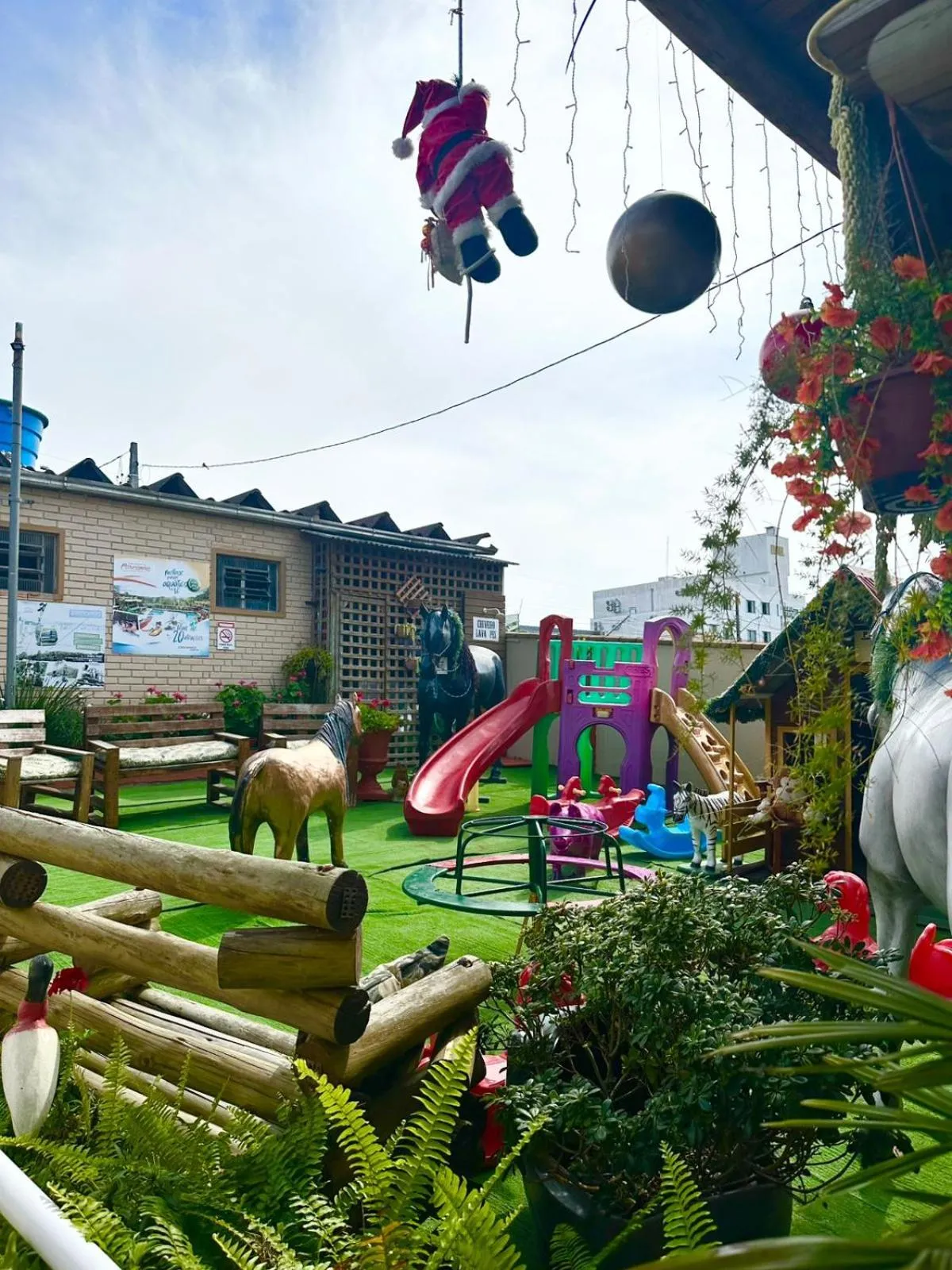 Children play ground in Pousada Alegria do Cowboy