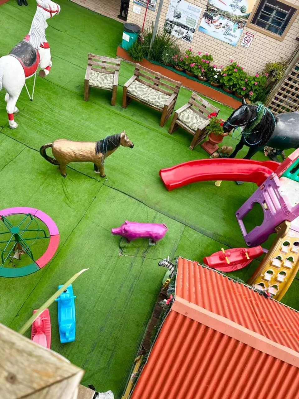 Children play ground in Pousada Alegria do Cowboy
