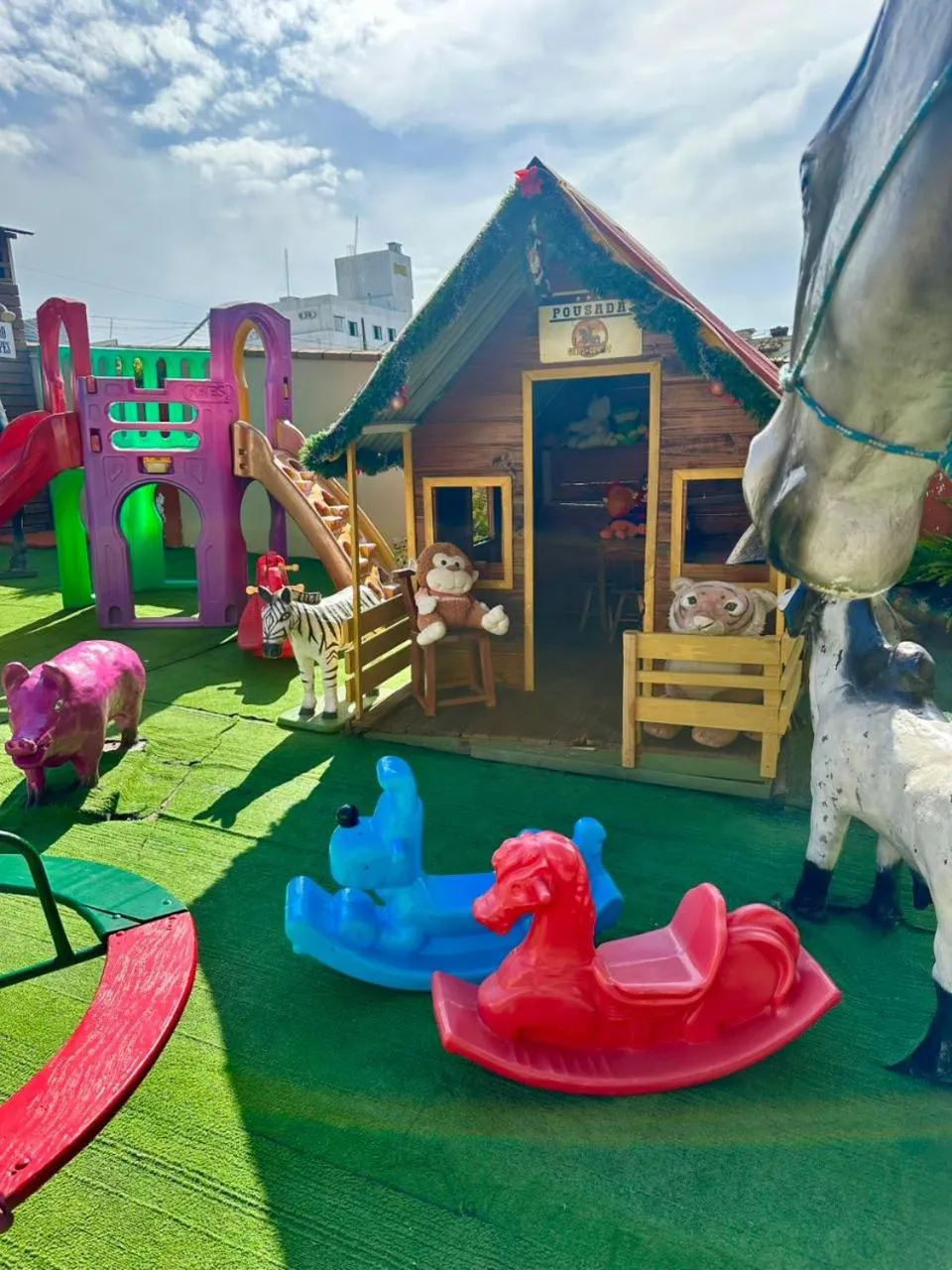 Children play ground in Pousada Alegria do Cowboy