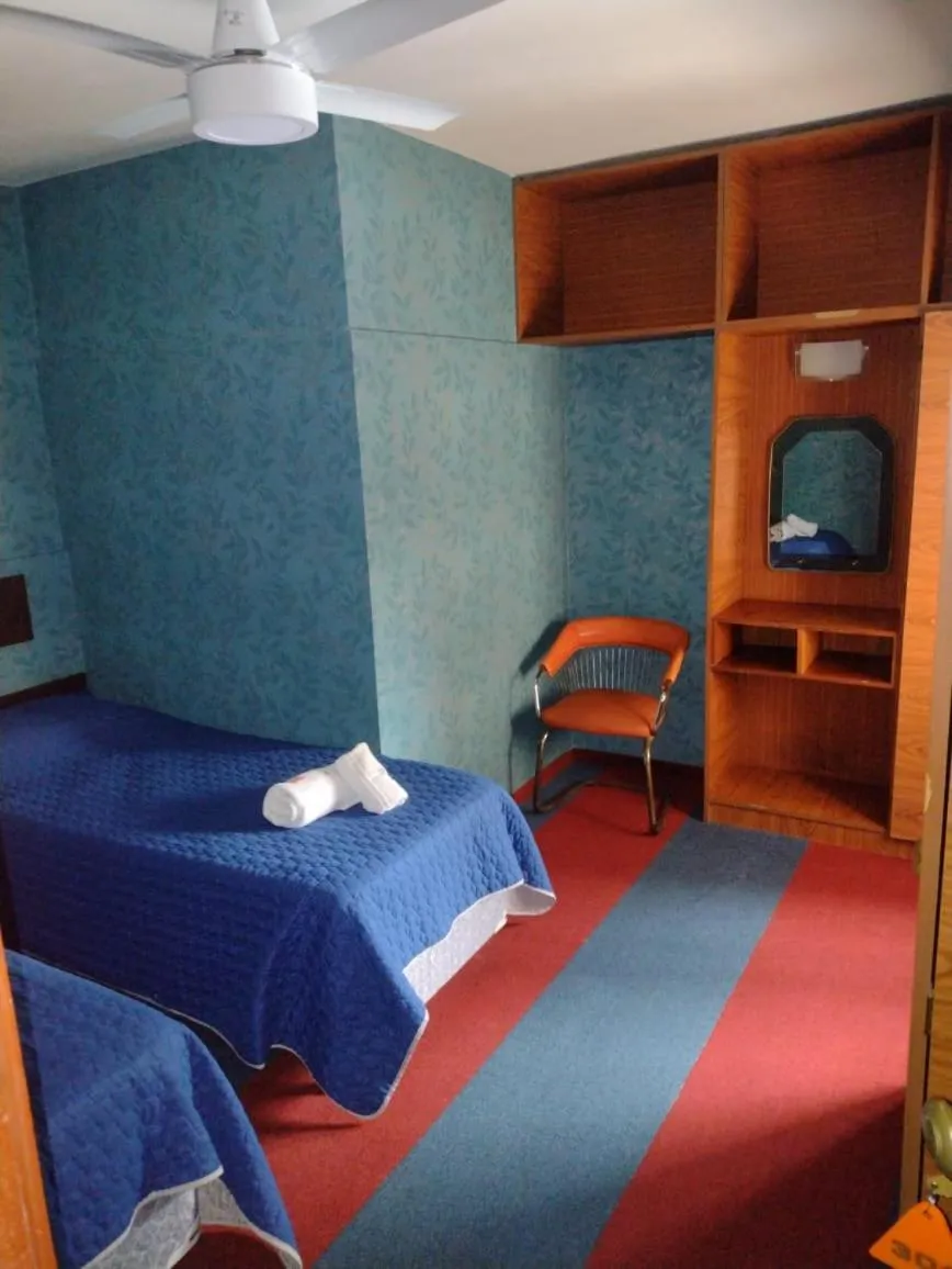 Bed in Hotel Acuarius