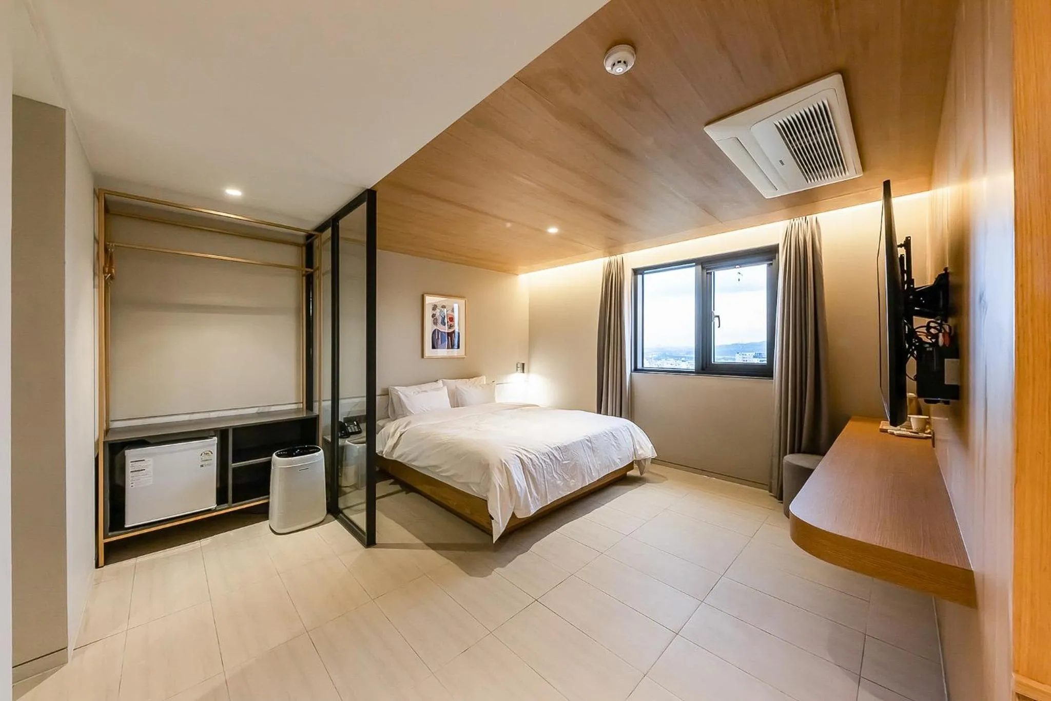 Bed in Brown-Dot Hotel Ulsan-Sincheon