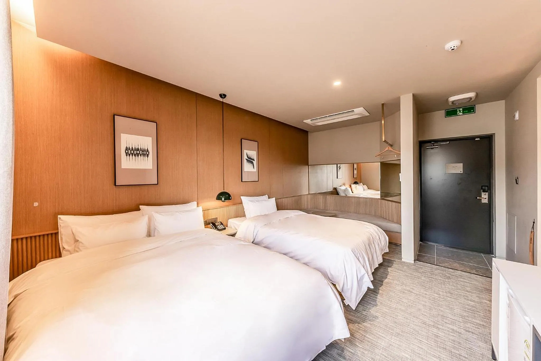 Bed in Brown-Dot Hotel Ulsan-Sincheon